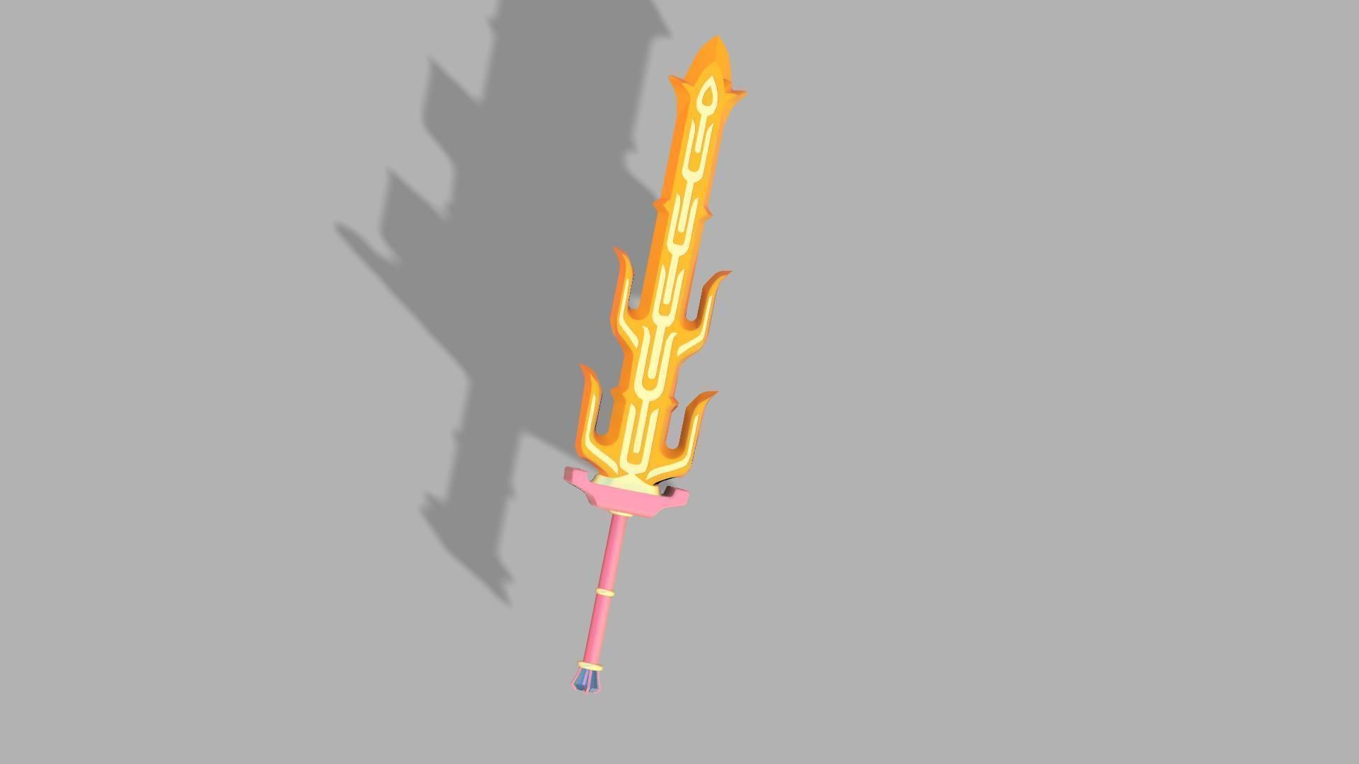 Great Flameblade 3D printable  from the legend of zelda BOTW 3D print model_1