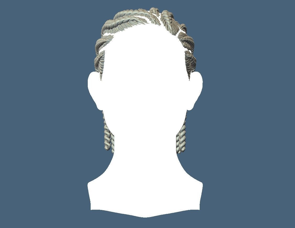 Braid Hairstyle 06 3D print model_2