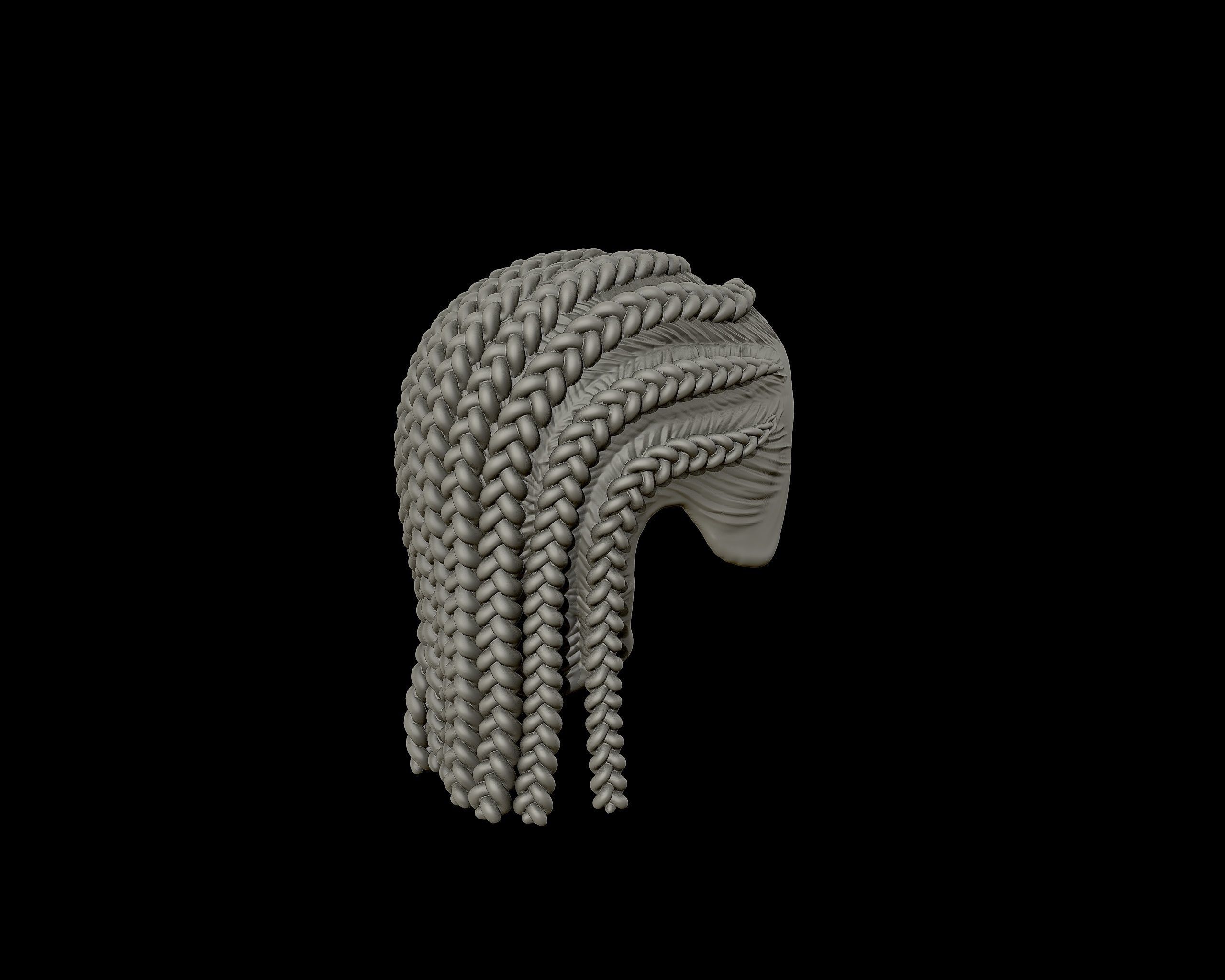 Braid Hairstyle 06 3D print model_16