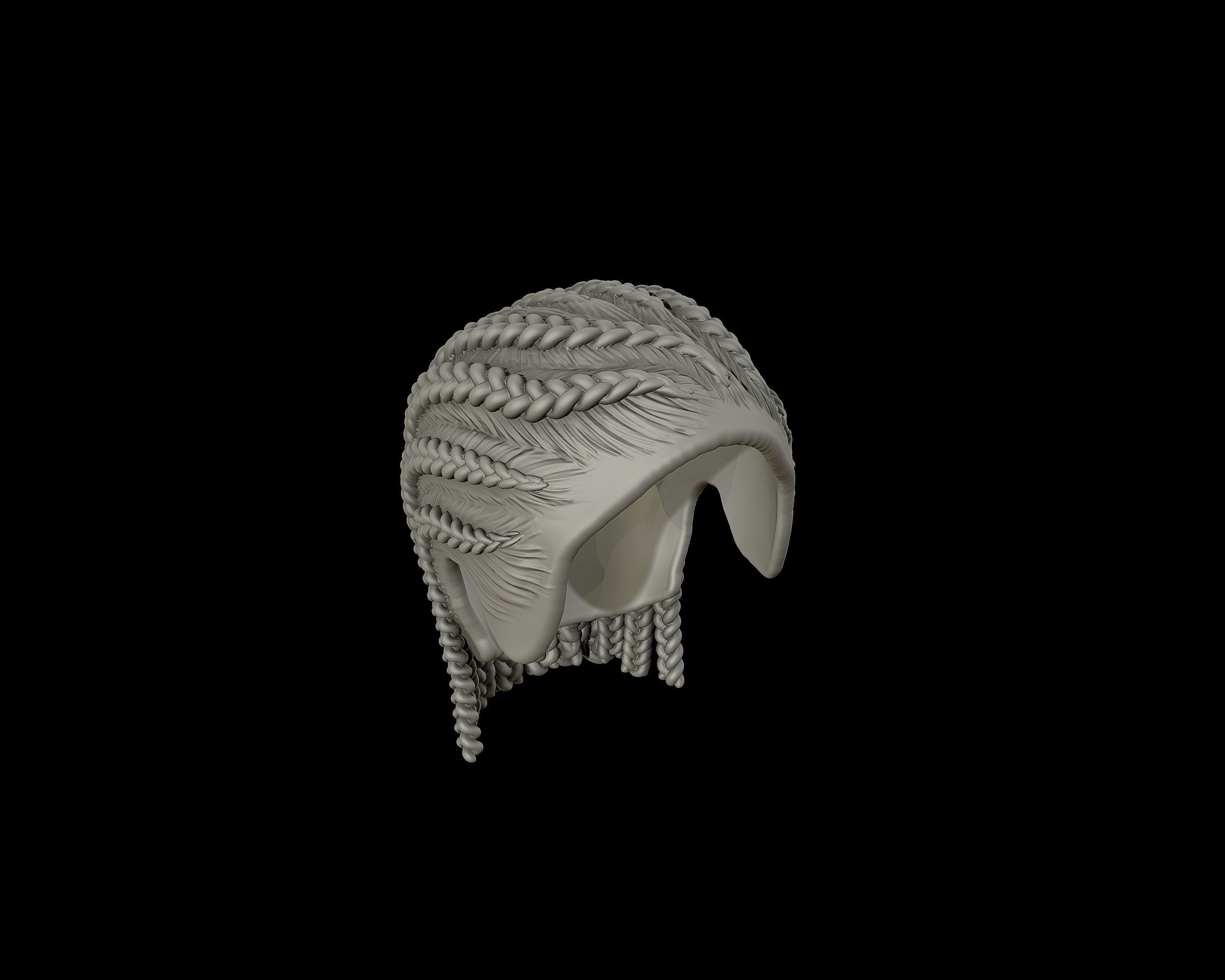 Braid Hairstyle 06 3D print model_19