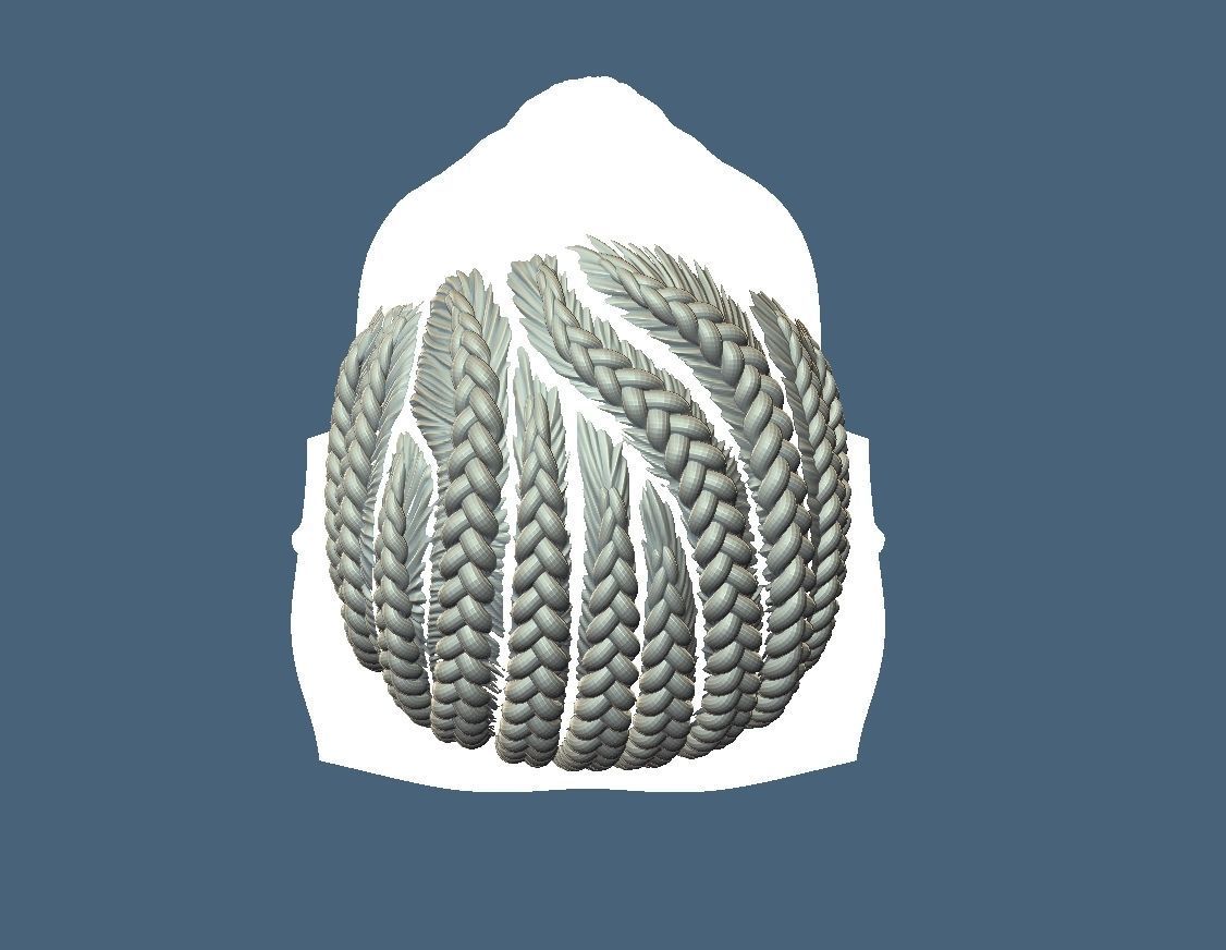 Braid Hairstyle 06 3D print model_6