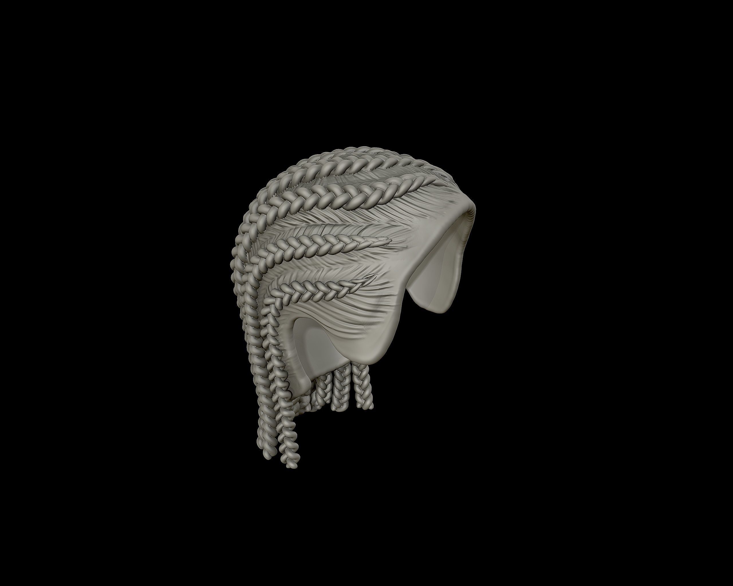 Braid Hairstyle 06 3D print model_18