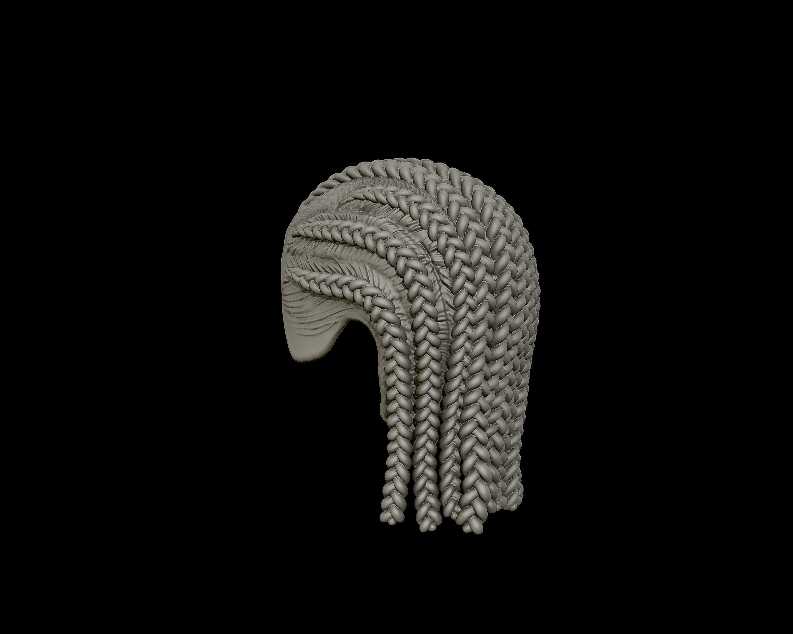 Braid Hairstyle 06 3D print model_13