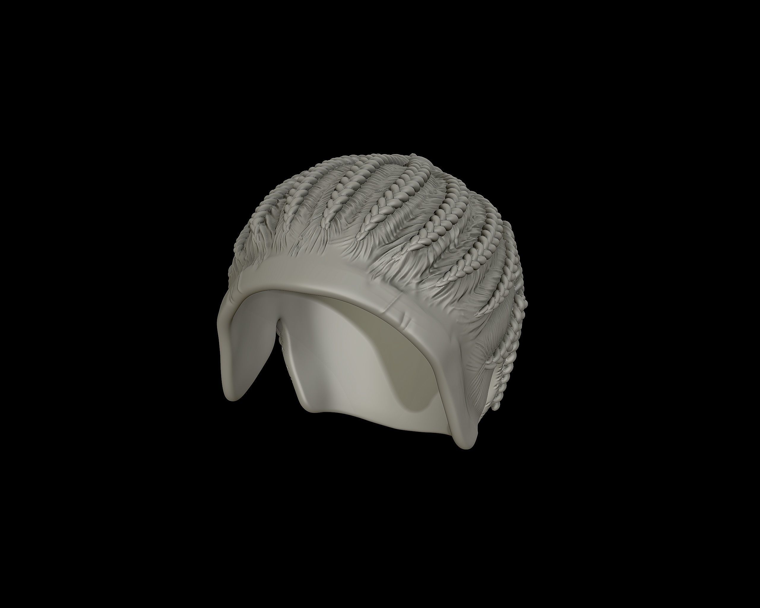 Braid Hairstyle 07 3D print model_8