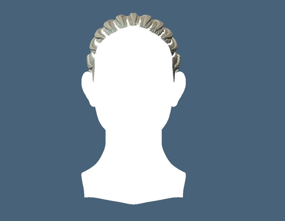 Braid Hairstyle 07 3D print model_2