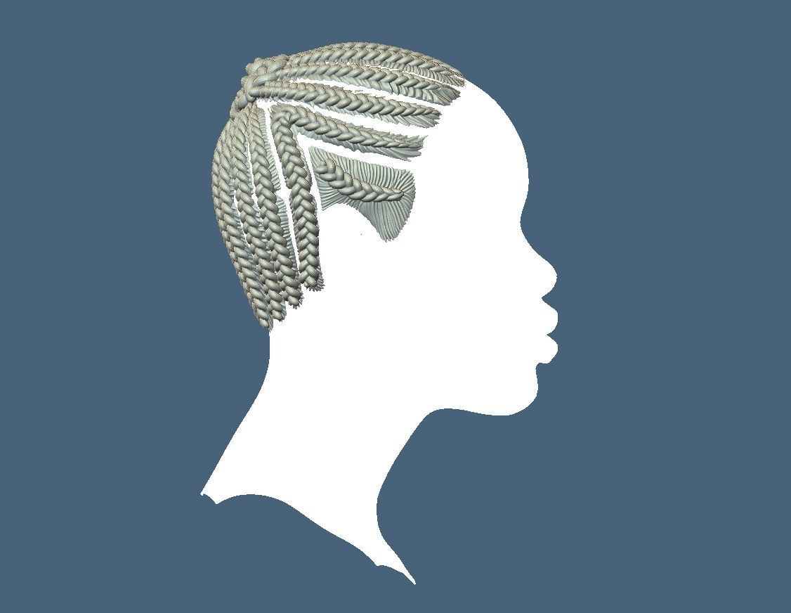 Braid Hairstyle 07 3D print model_5