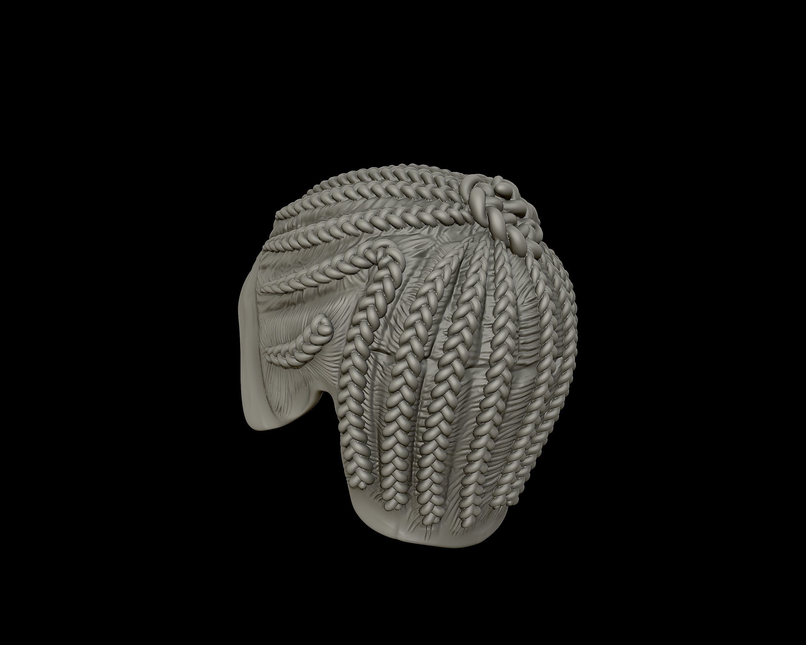 Braid Hairstyle 07 3D print model_14