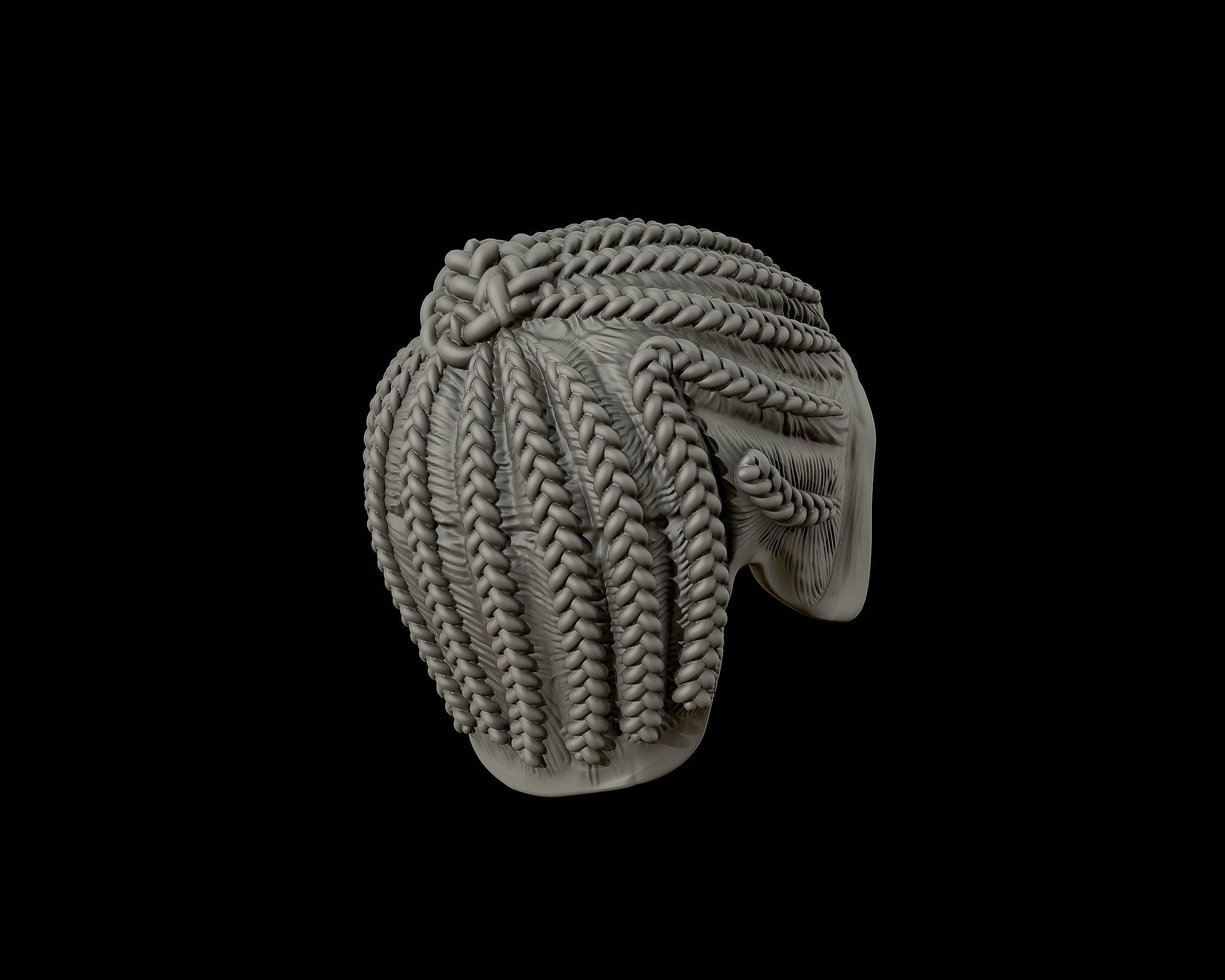 Braid Hairstyle 07 3D print model_17