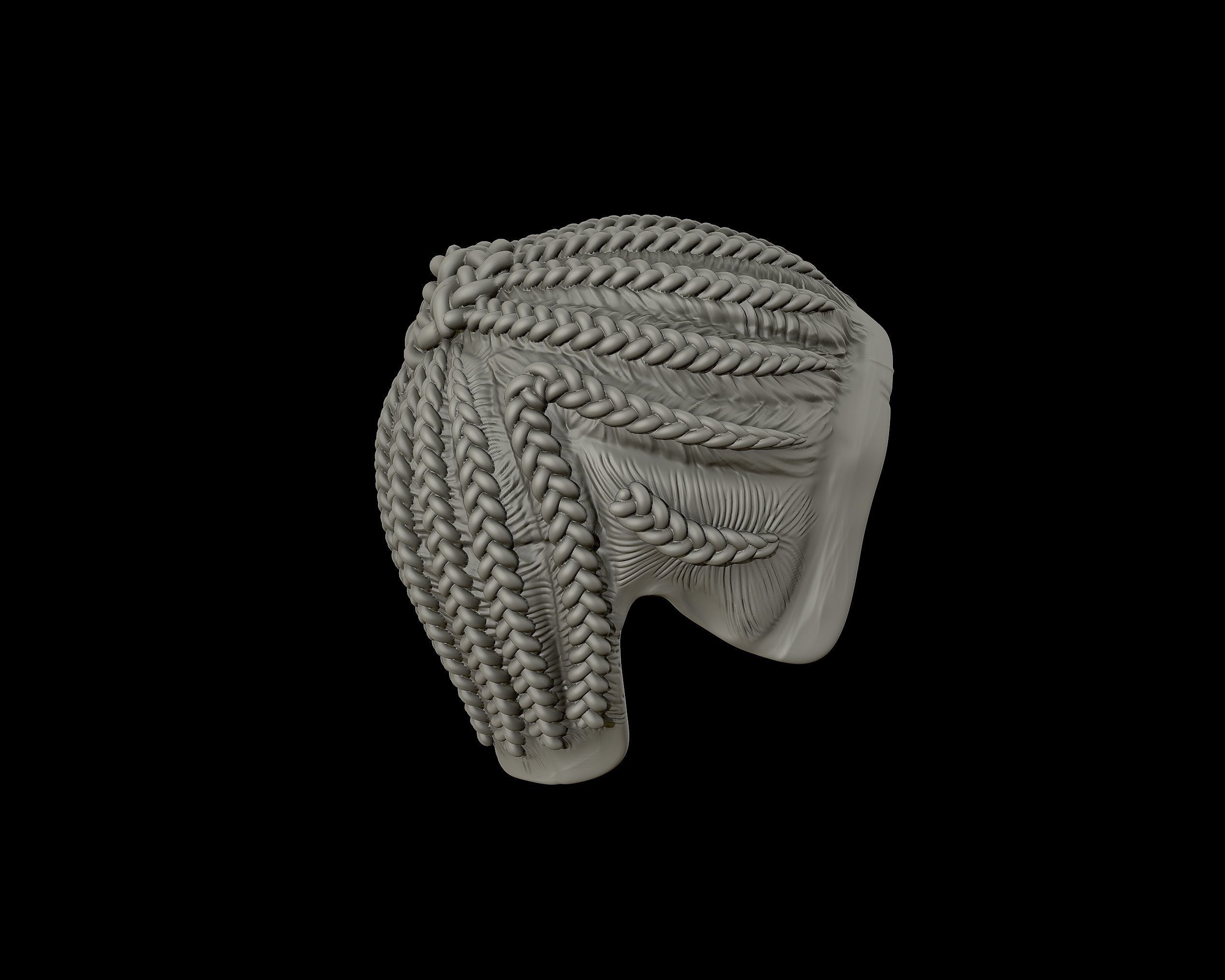 Braid Hairstyle 07 3D print model_18