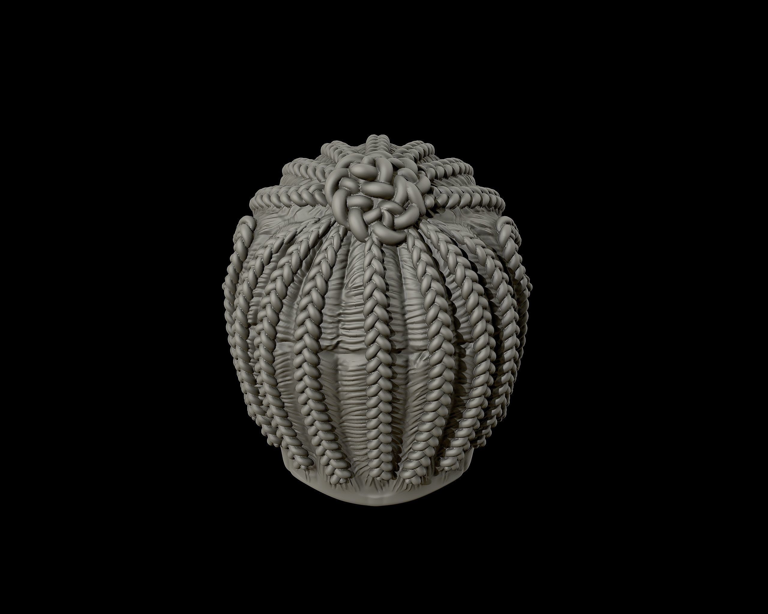 Braid Hairstyle 07 3D print model_16