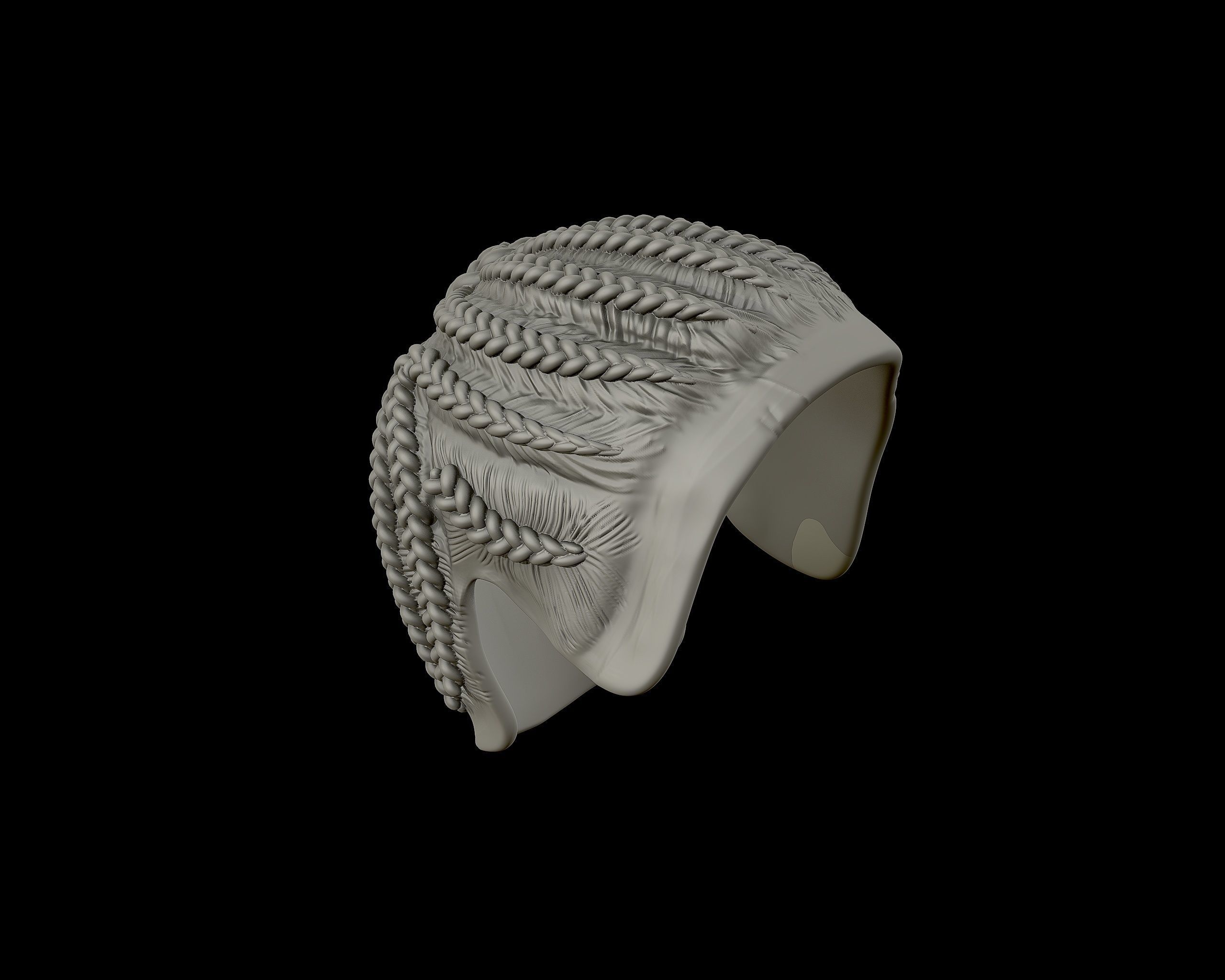 Braid Hairstyle 07 3D print model_19