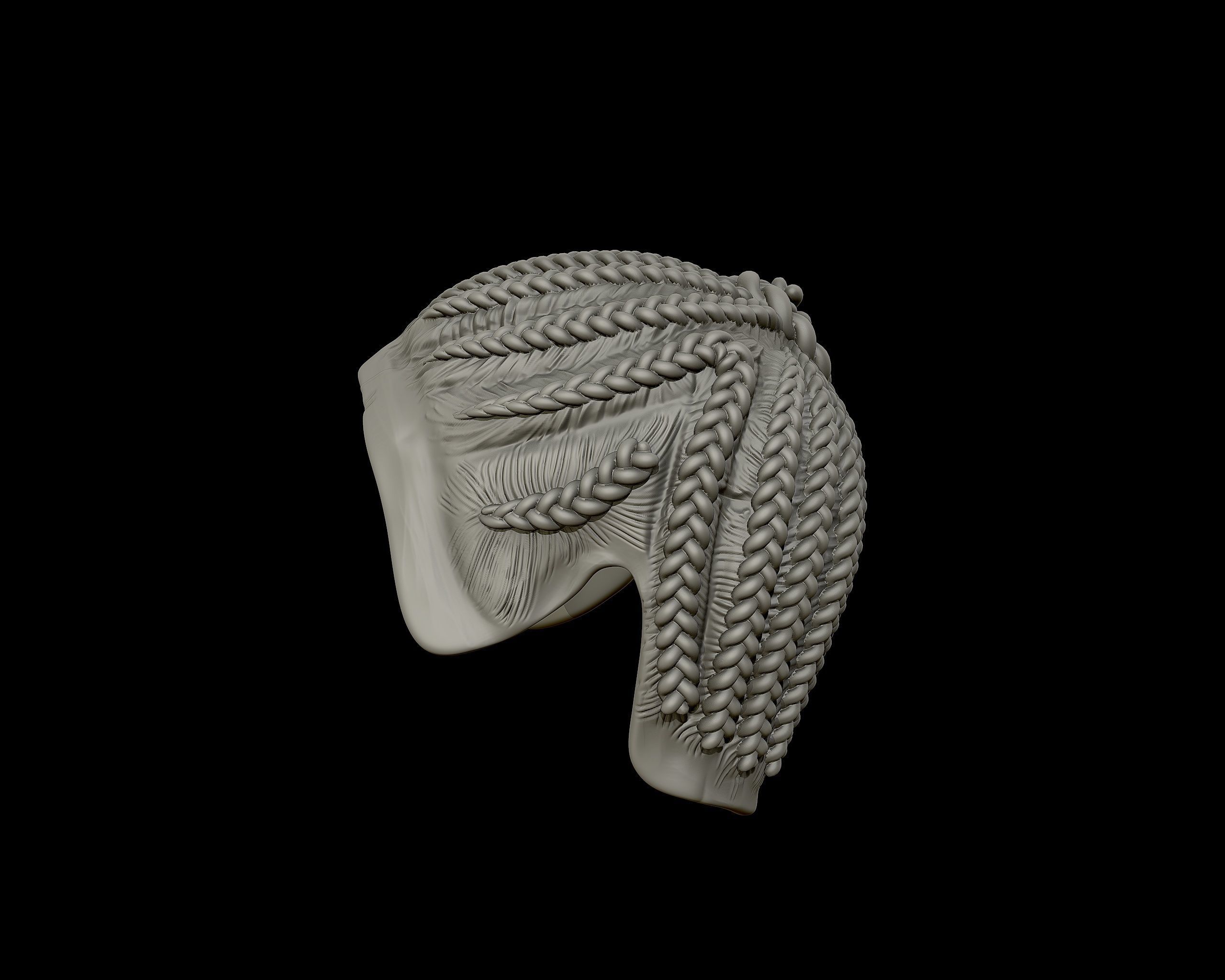 Braid Hairstyle 07 3D print model_13