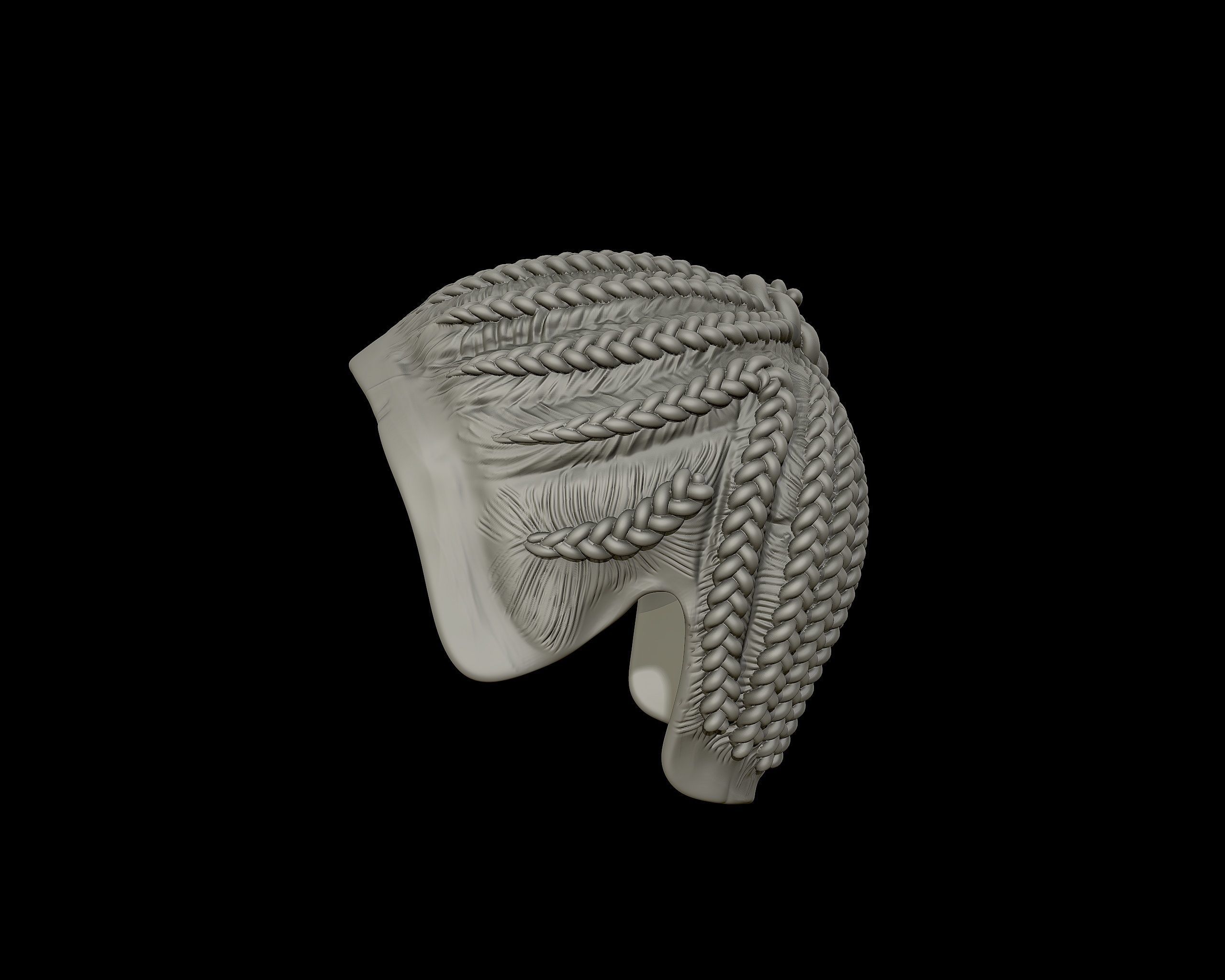 Braid Hairstyle 07 3D print model_12