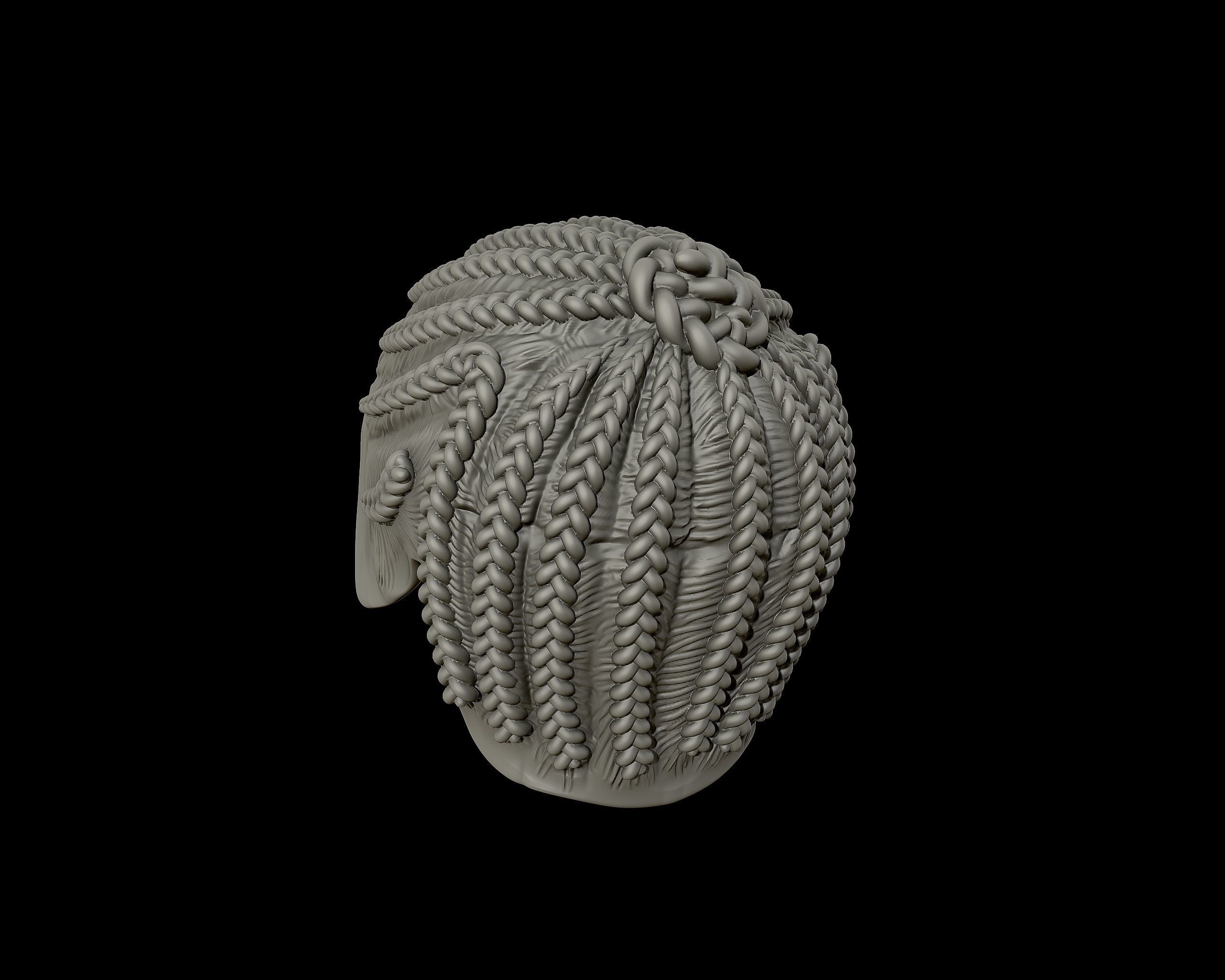Braid Hairstyle 07 3D print model_15