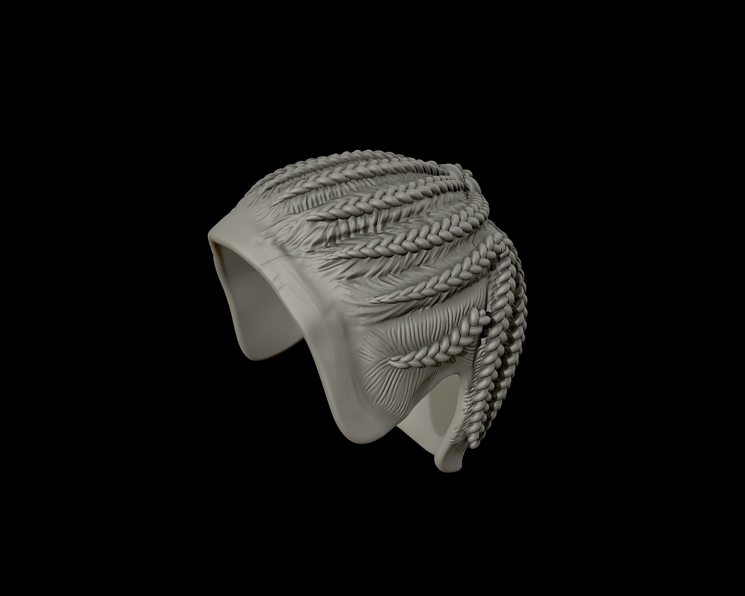 Braid Hairstyle 07 3D print model_10