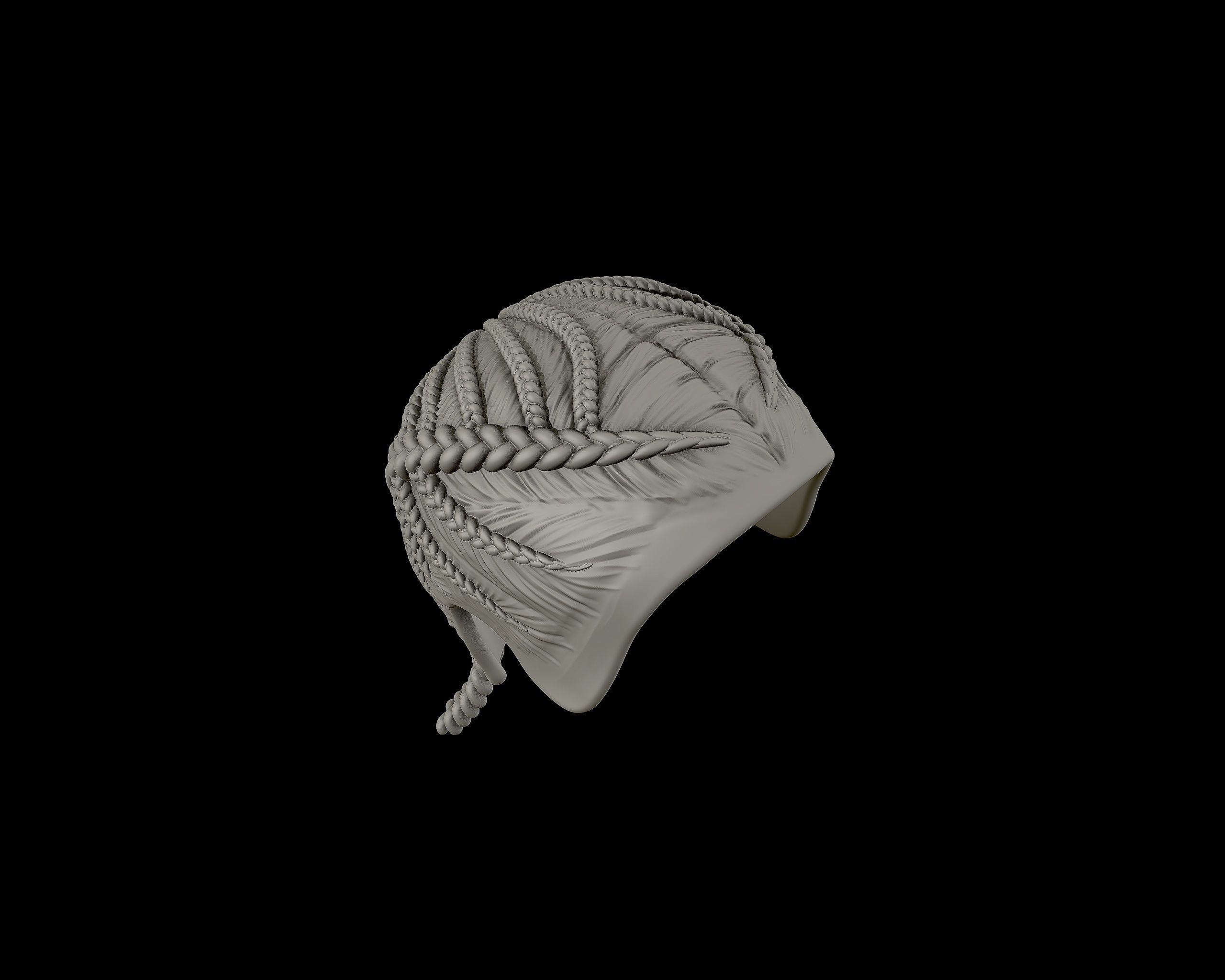 Braid Hairstyle 08 3D print model_19