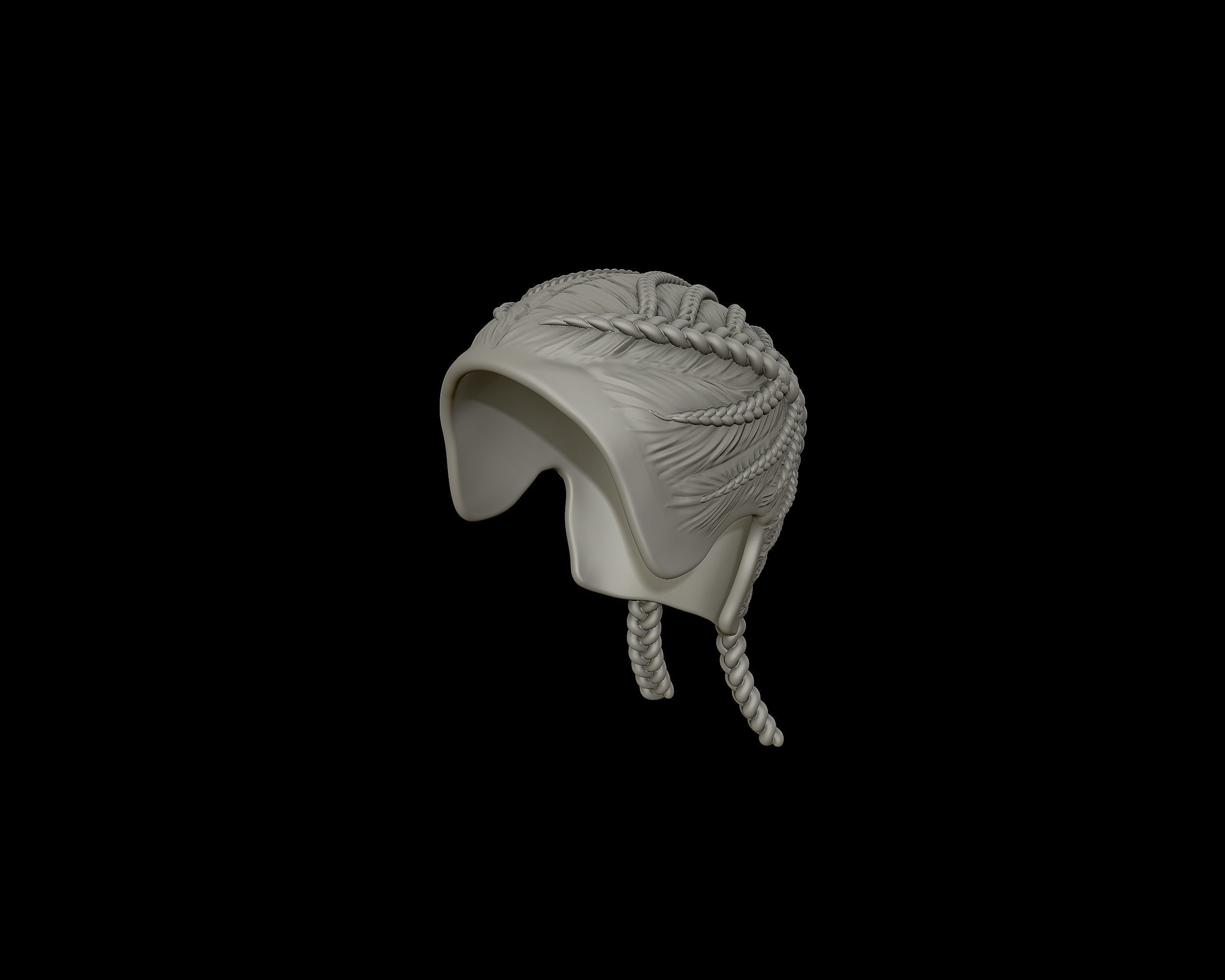 Braid Hairstyle 08 3D print model_10