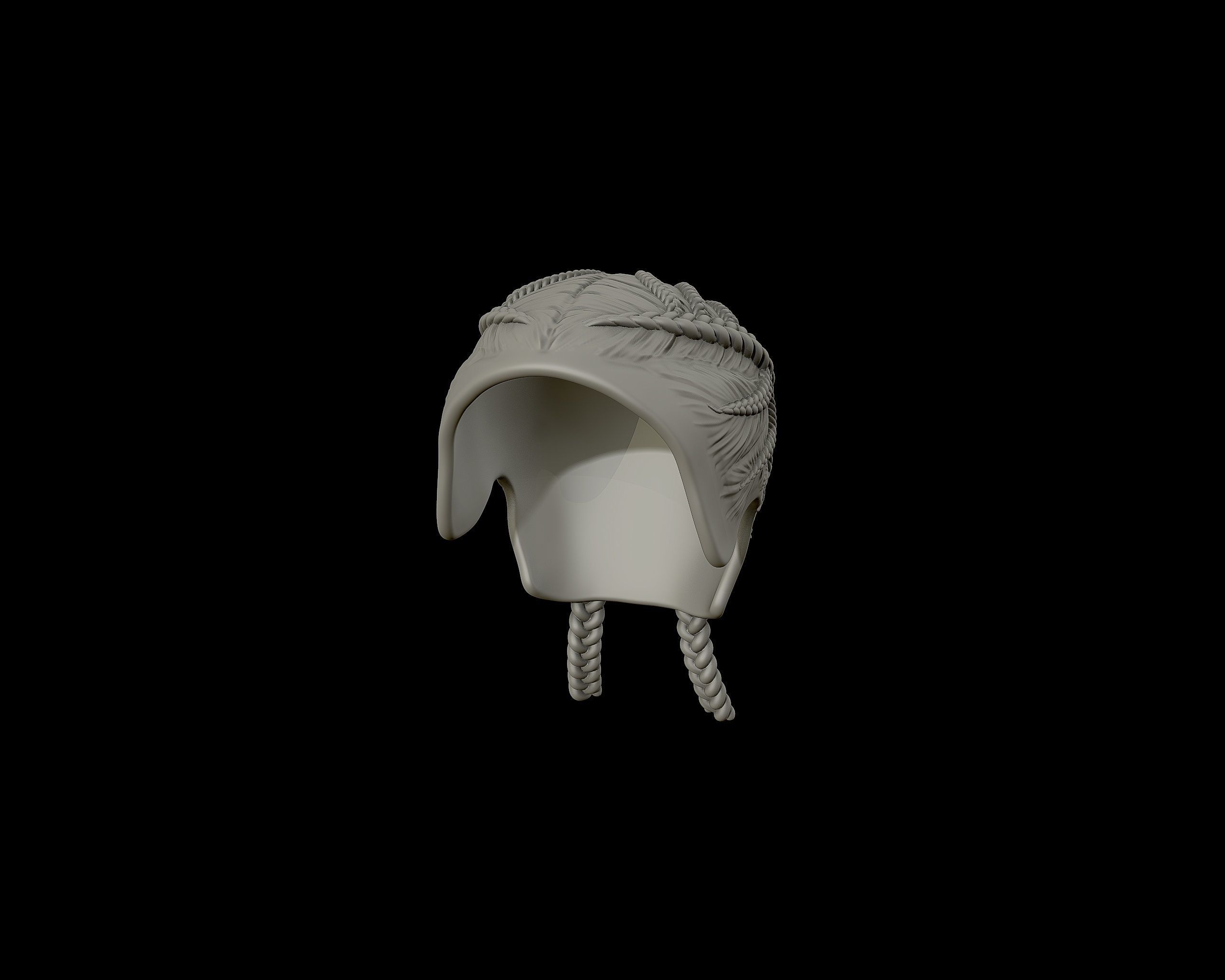 Braid Hairstyle 08 3D print model_8