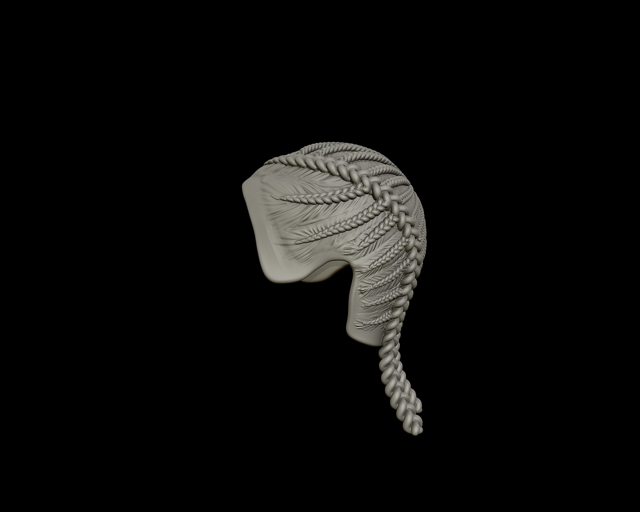Braid Hairstyle 08 3D print model_13