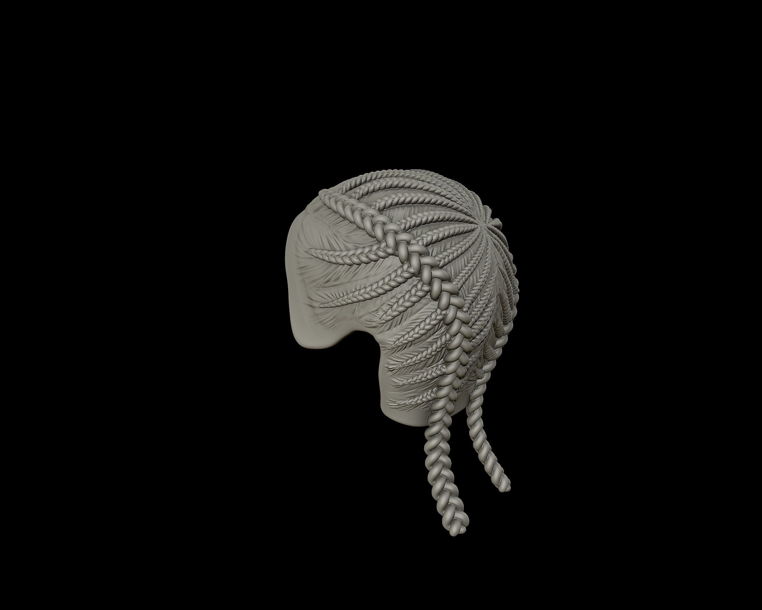 Braid Hairstyle 08 3D print model_14