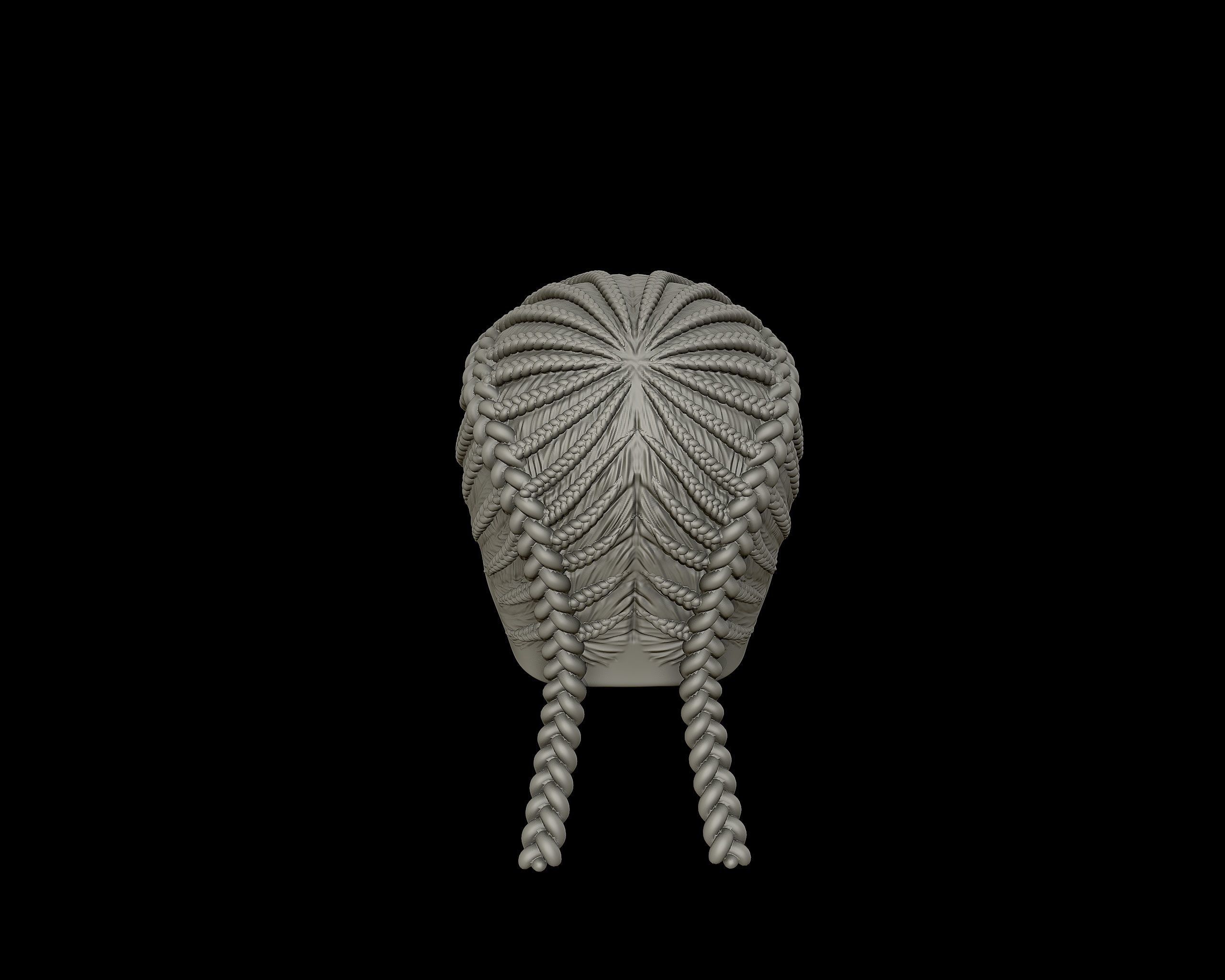 Braid Hairstyle 08 3D print model_16