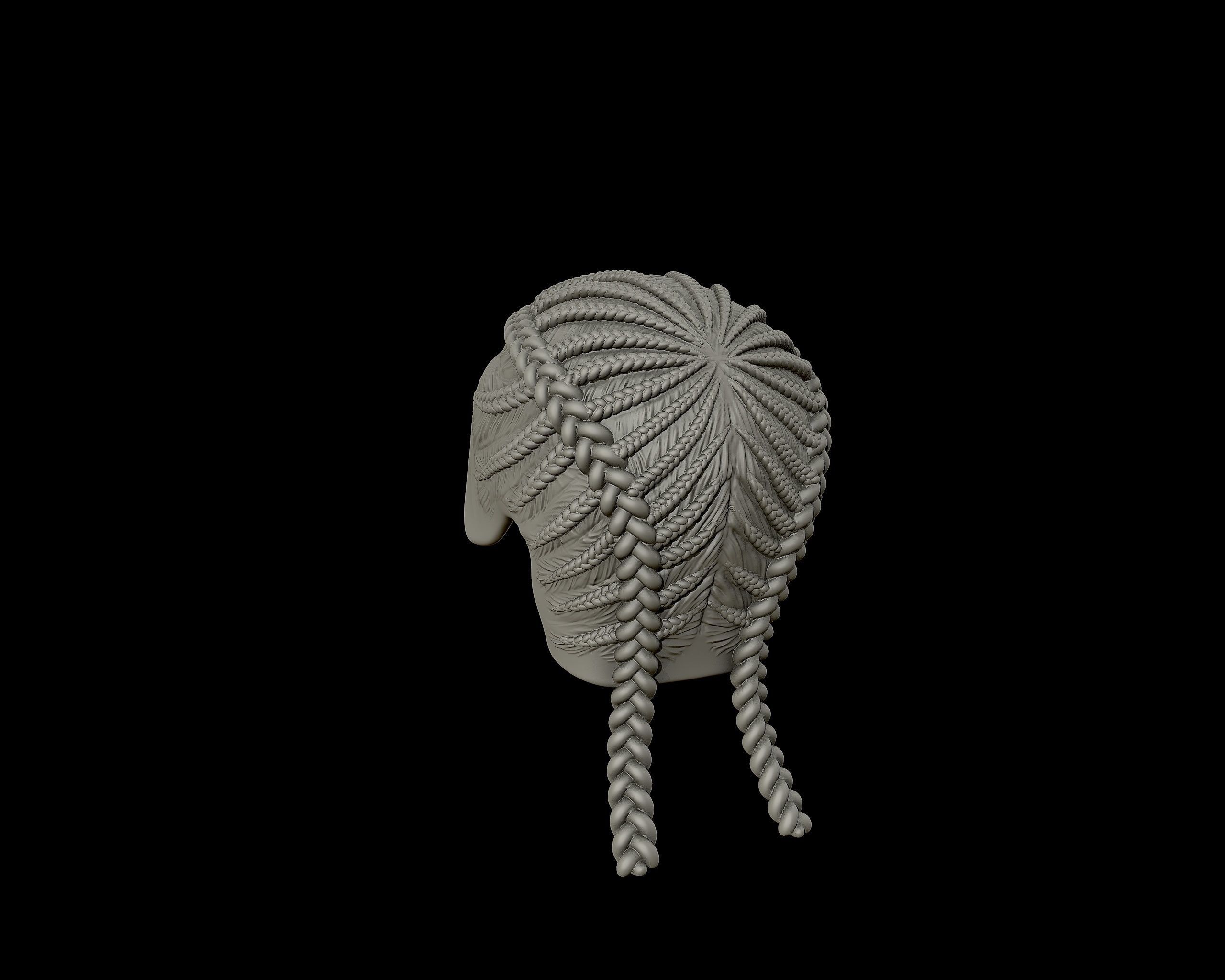 Braid Hairstyle 08 3D print model_15