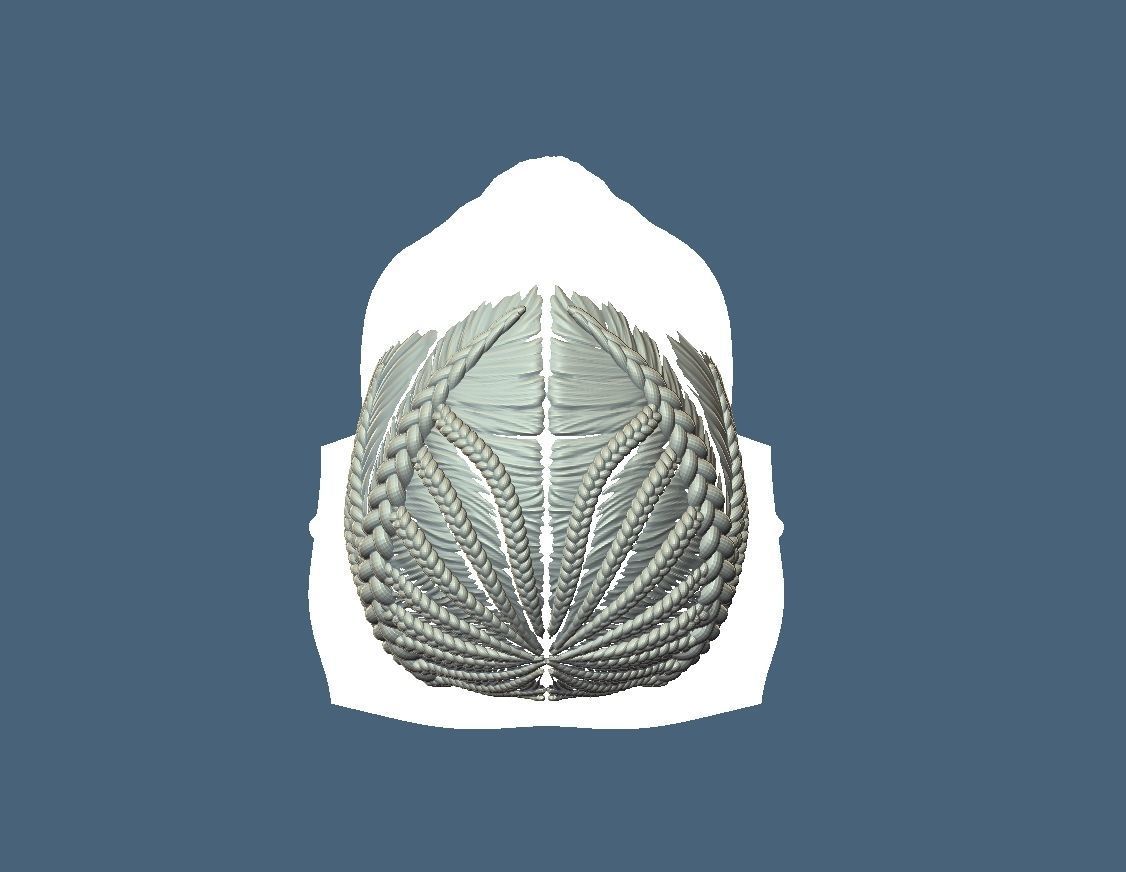 Braid Hairstyle 08 3D print model_6