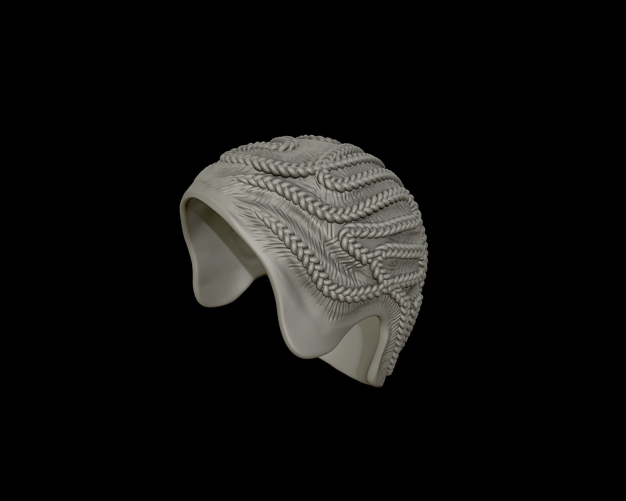 Braid Hairstyle 09 3D print model_10