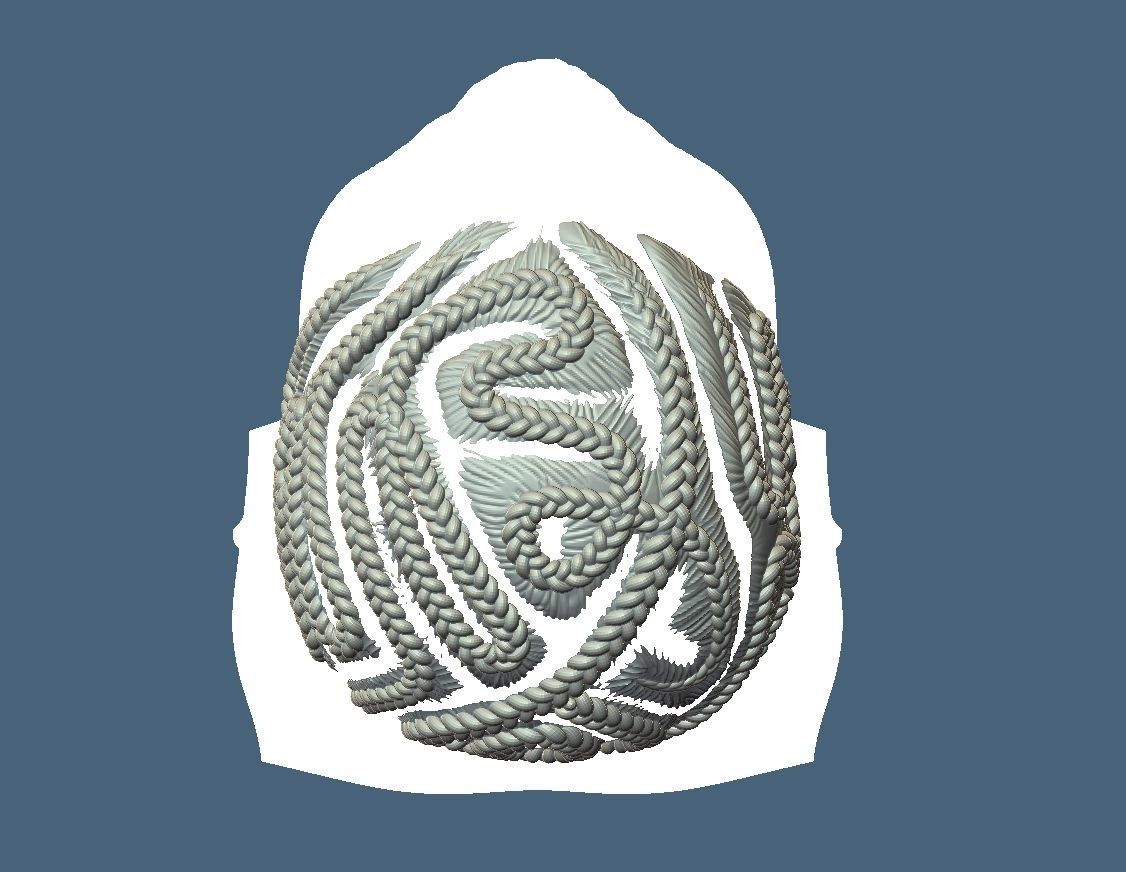 Braid Hairstyle 09 3D print model_6