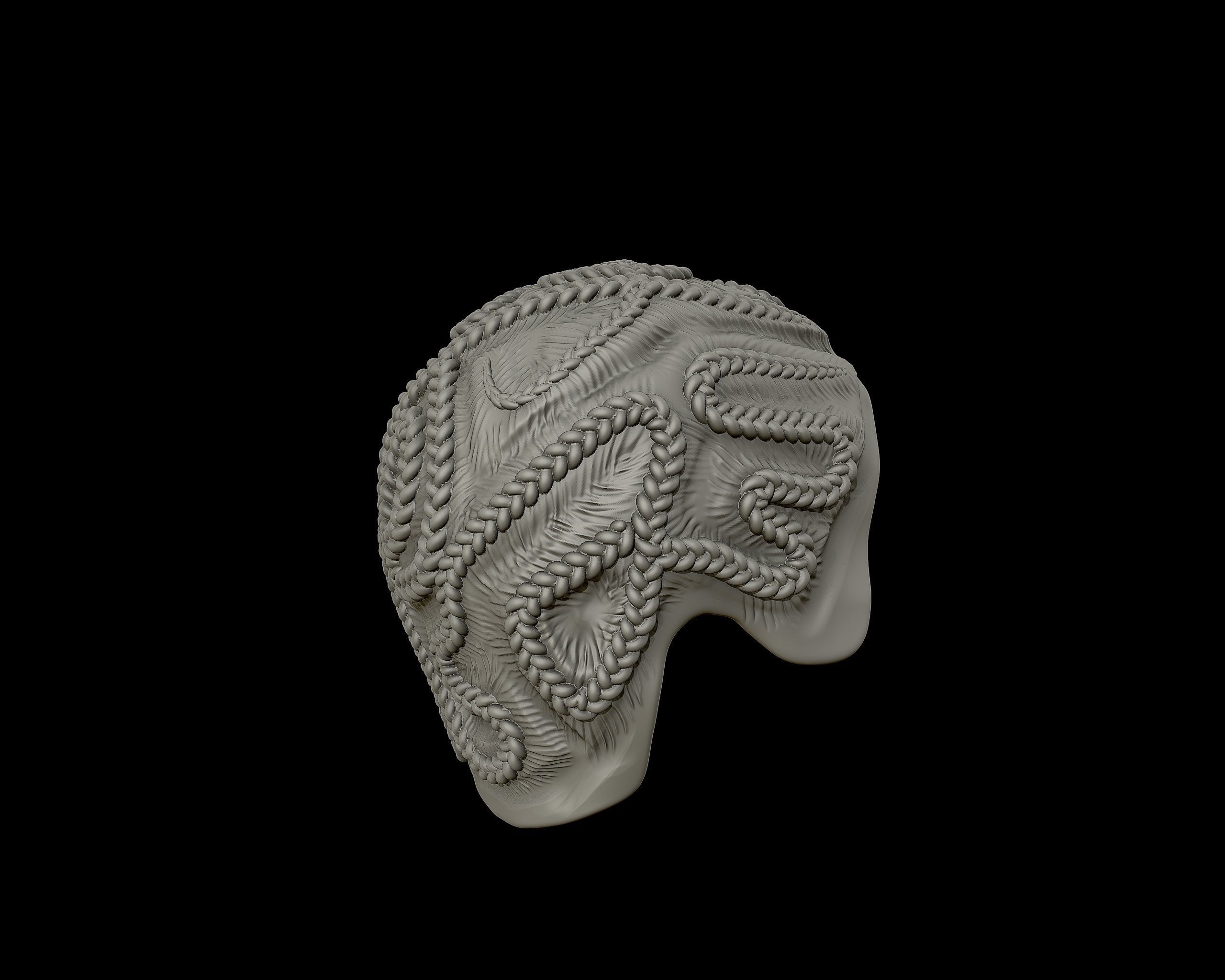 Braid Hairstyle 09 3D print model_16