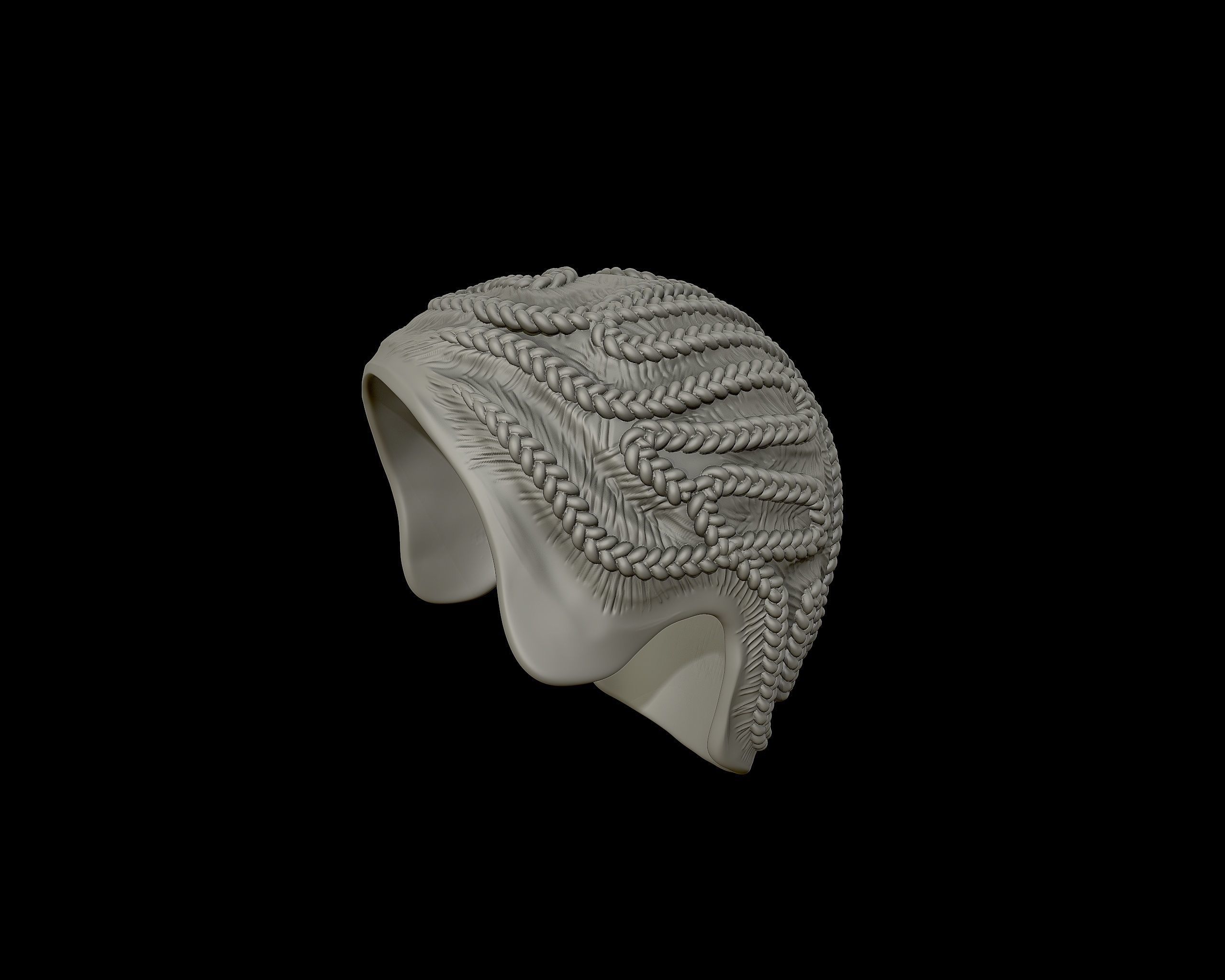 Braid Hairstyle 09 3D print model_11
