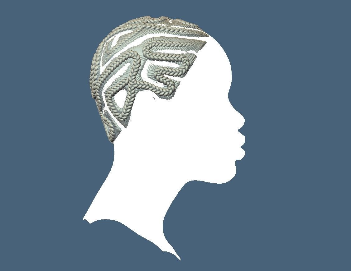 Braid Hairstyle 09 3D print model_5