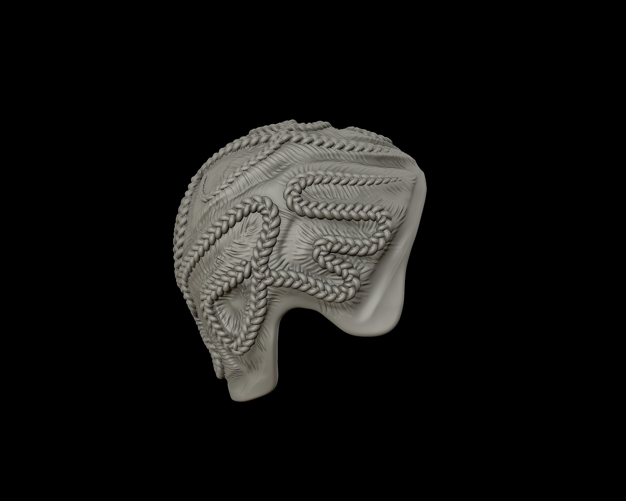 Braid Hairstyle 09 3D print model_17