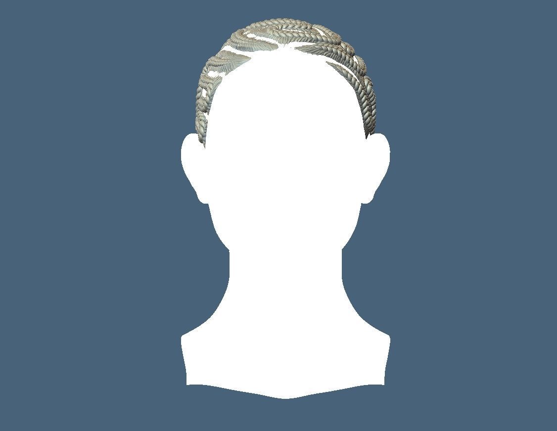 Braid Hairstyle 09 3D print model_2