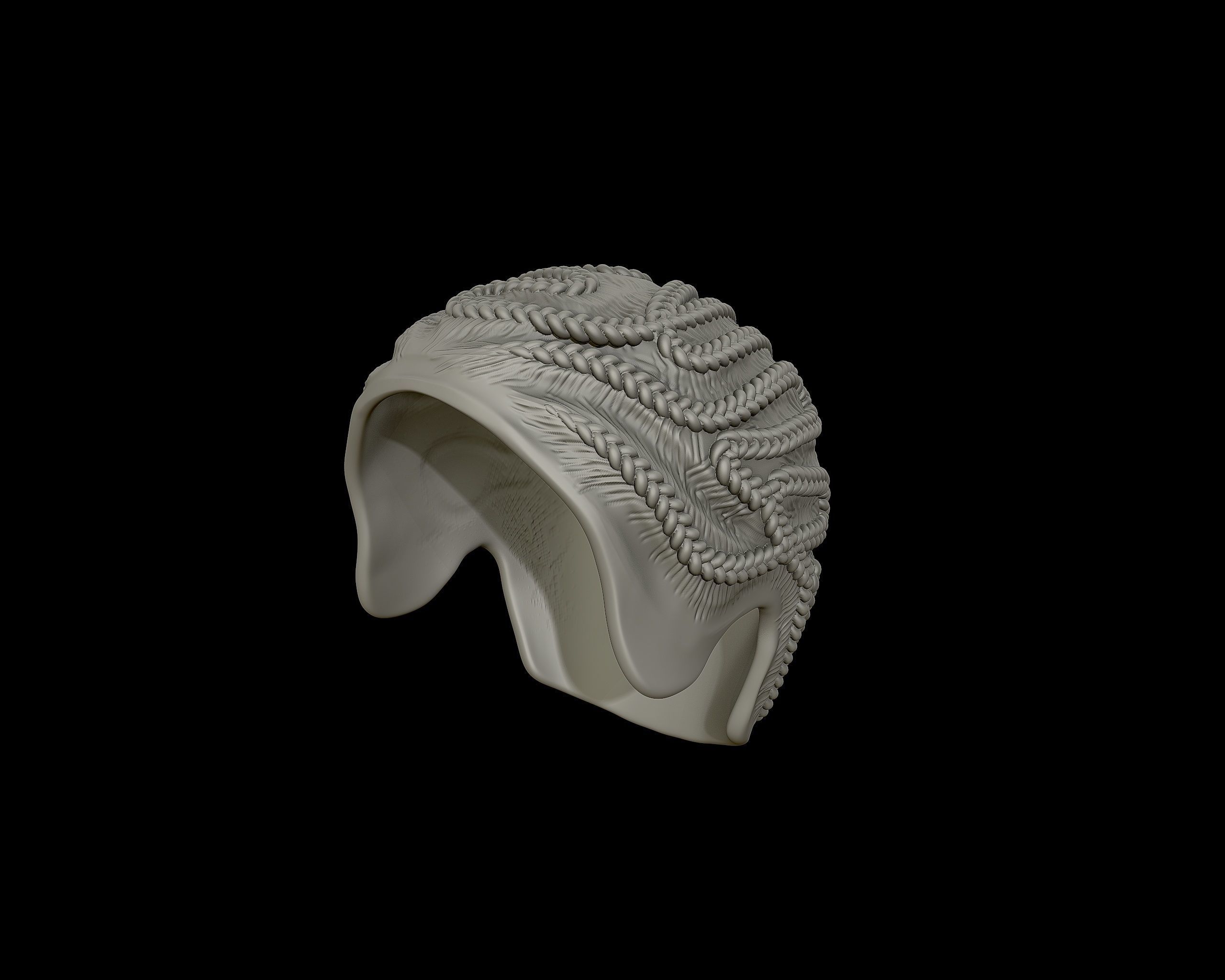Braid Hairstyle 09 3D print model_9