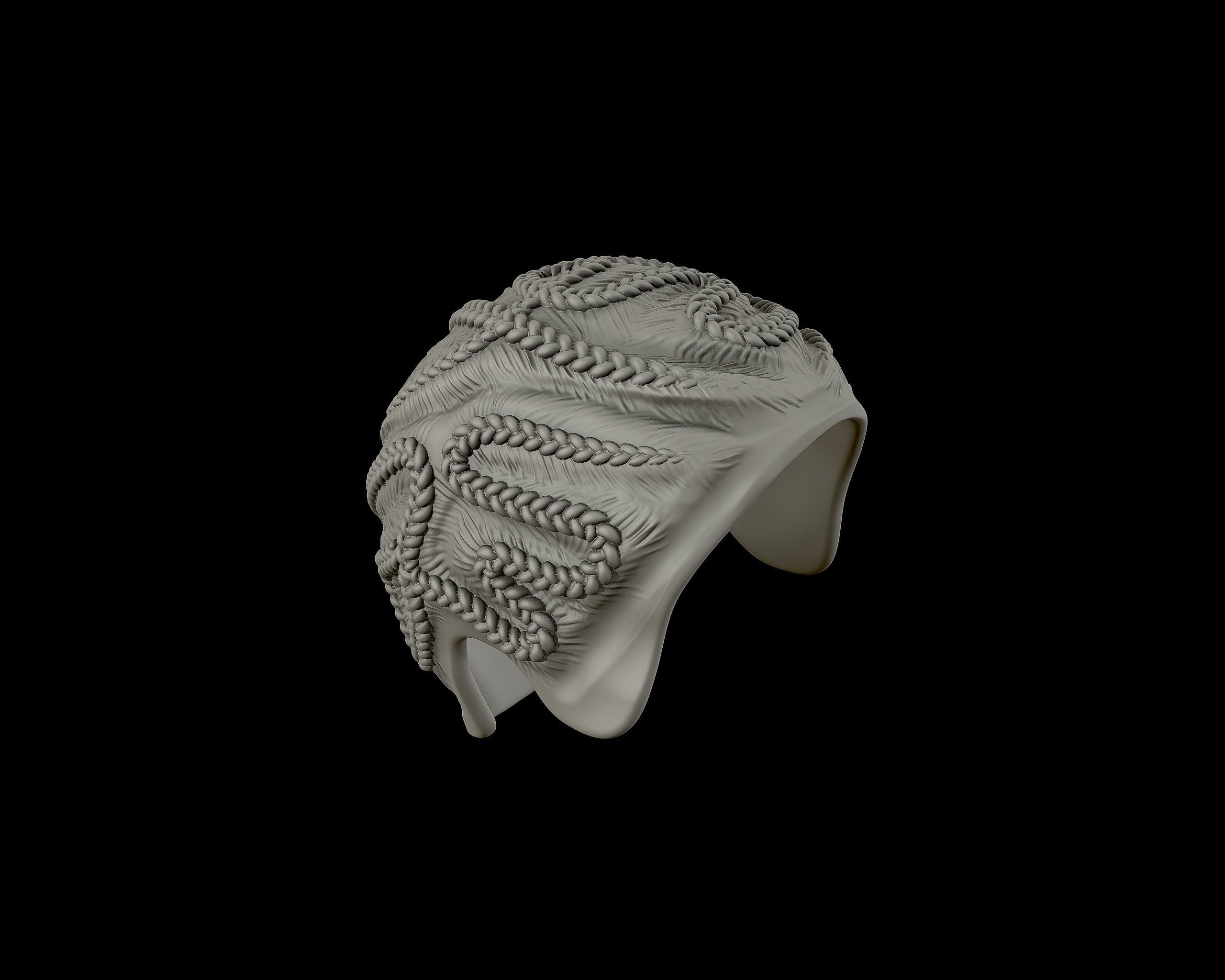 Braid Hairstyle 09 3D print model_19