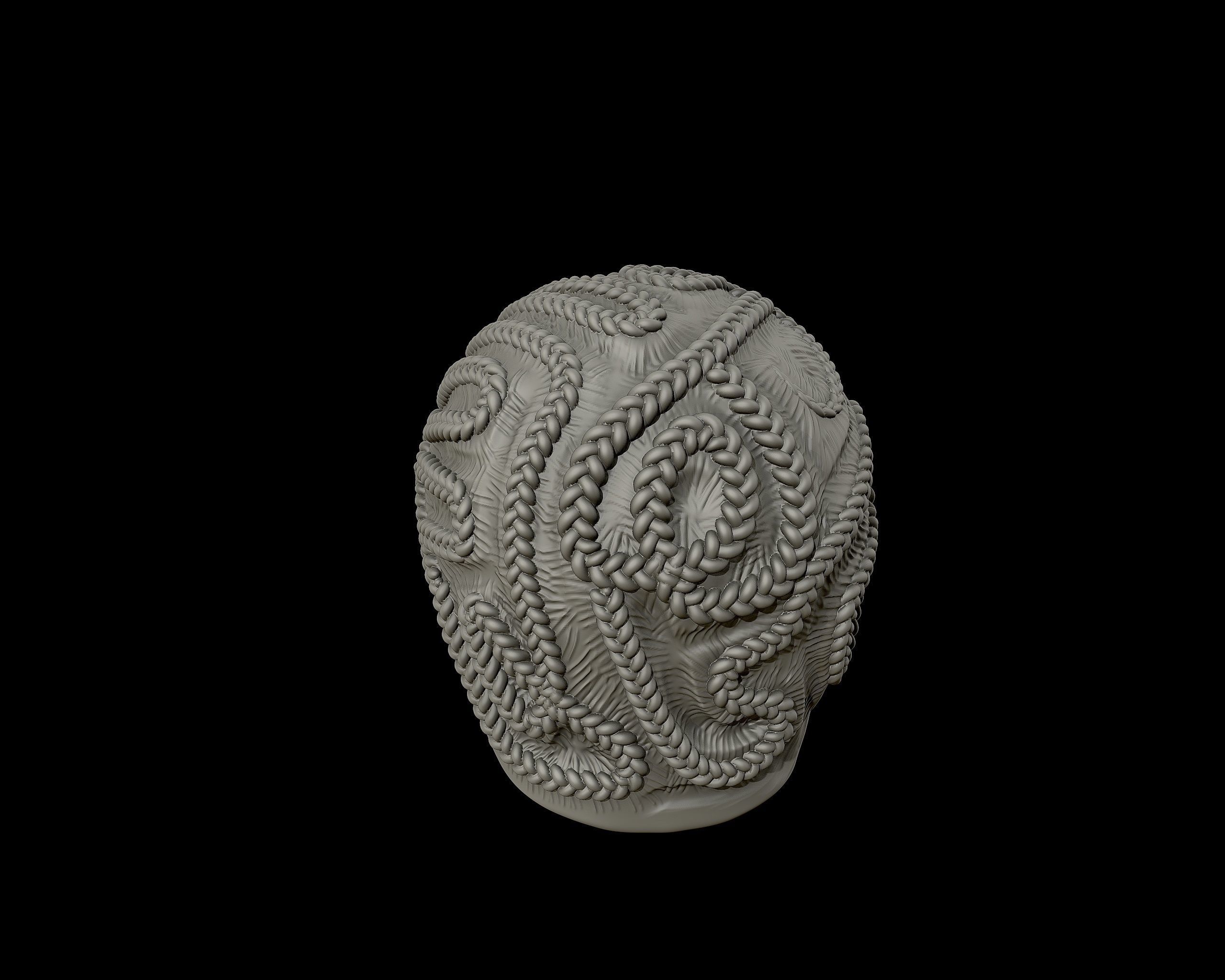 Braid Hairstyle 09 3D print model_14