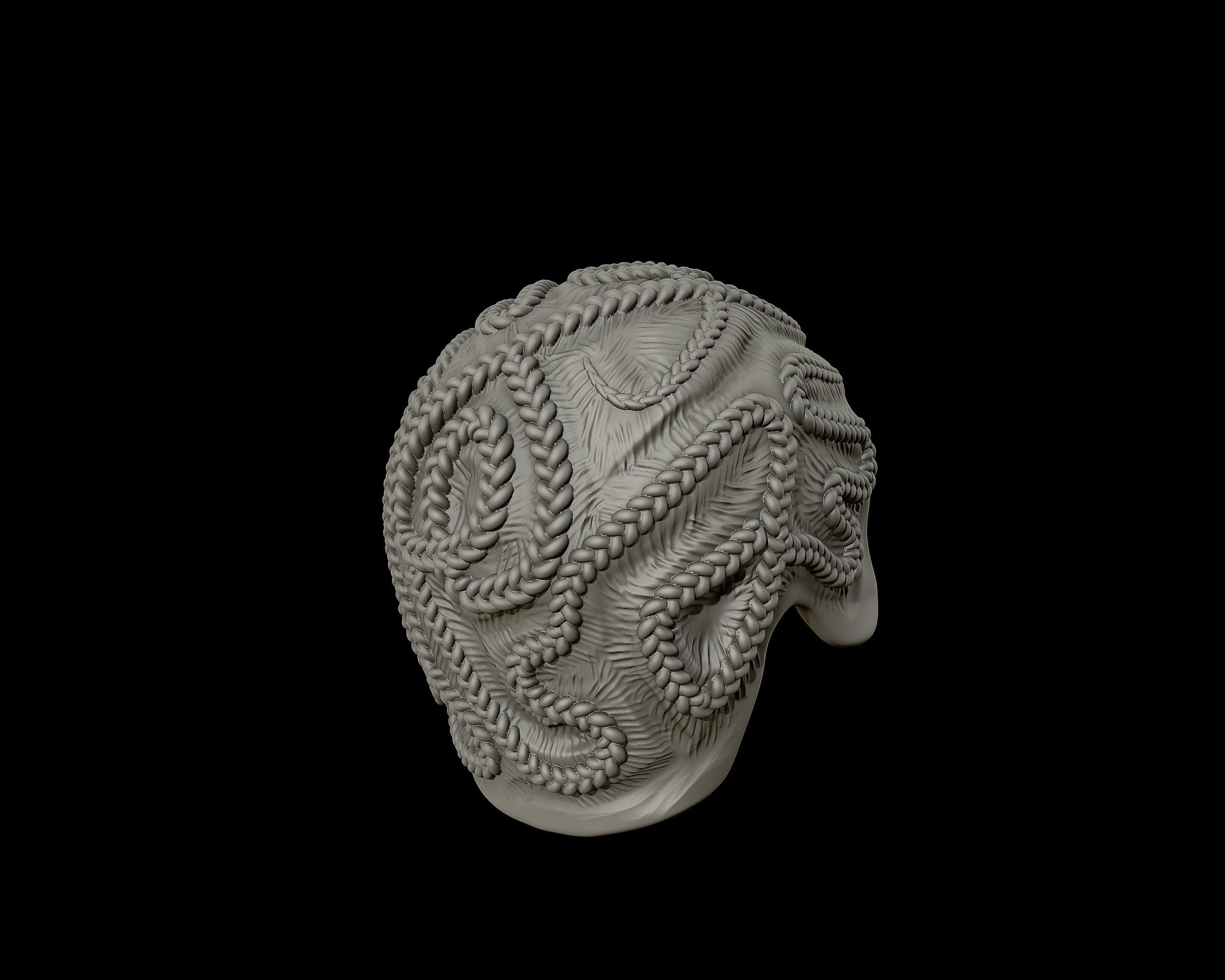 Braid Hairstyle 09 3D print model_15