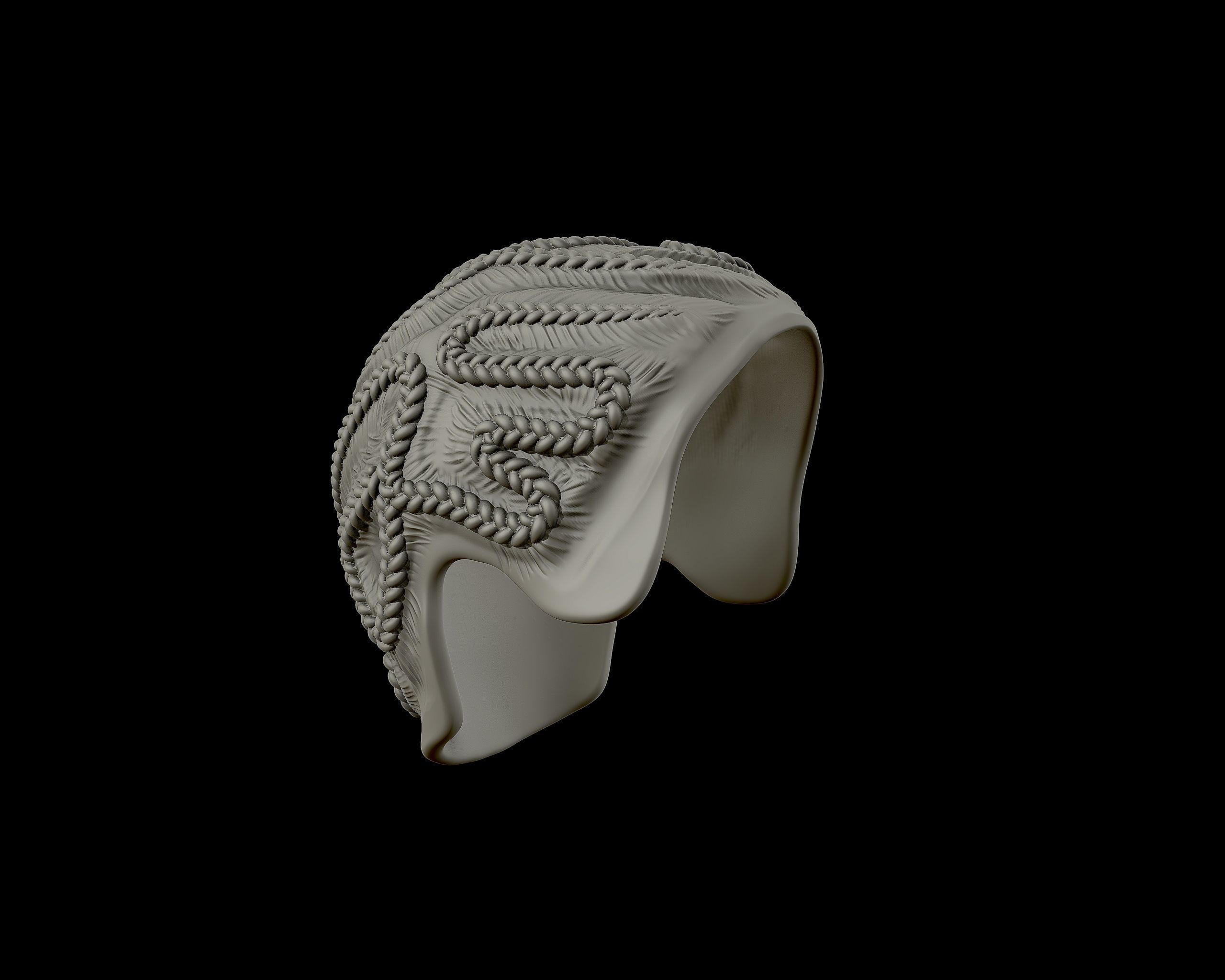 Braid Hairstyle 09 3D print model_18