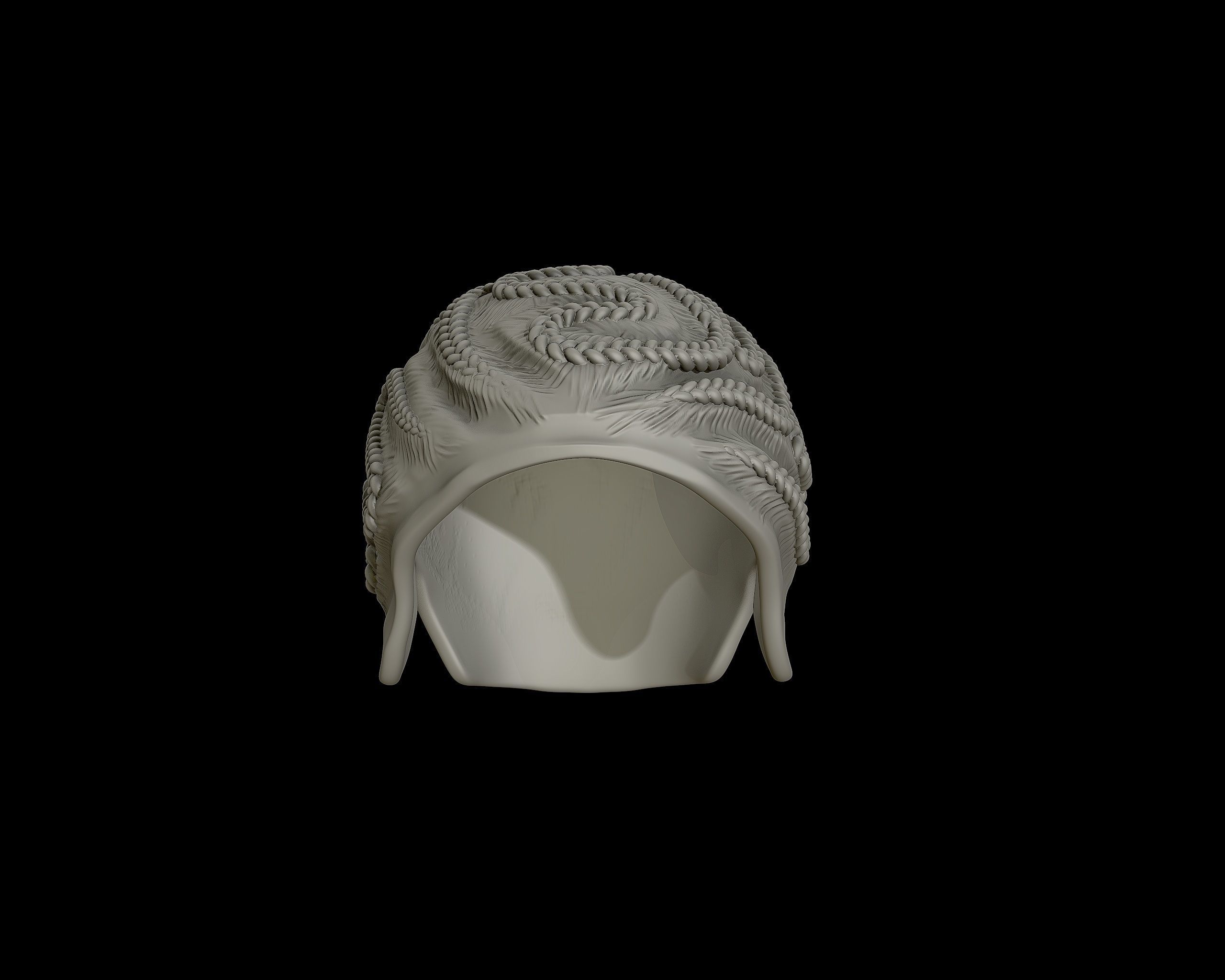 Braid Hairstyle 09 3D print model_7