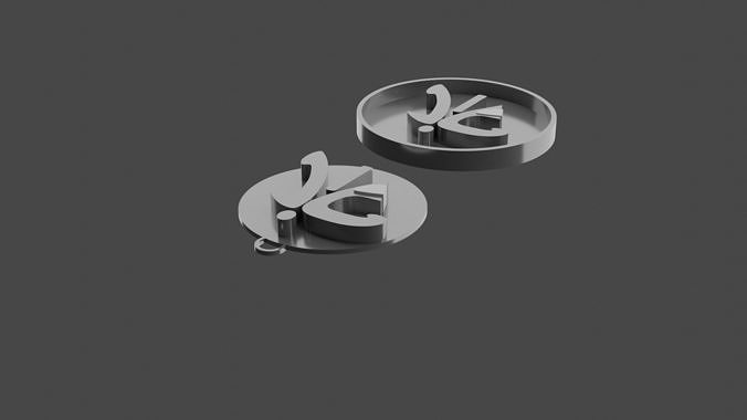coin letter art 3D print model