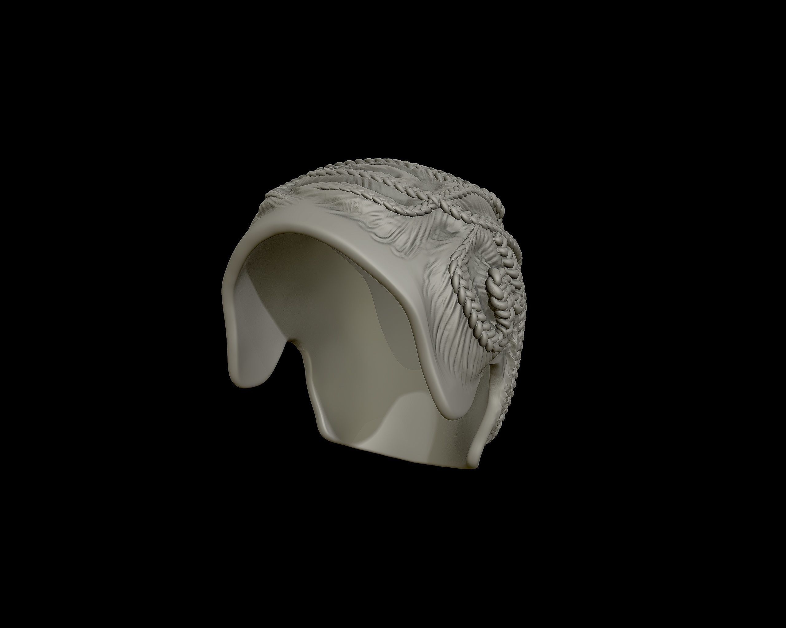 Braid Hairstyle 10 3D print model_9