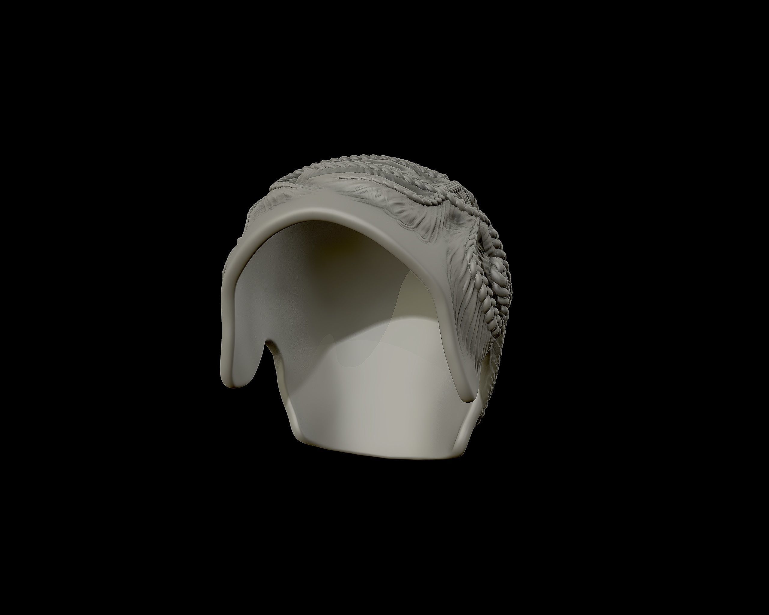 Braid Hairstyle 10 3D print model_8