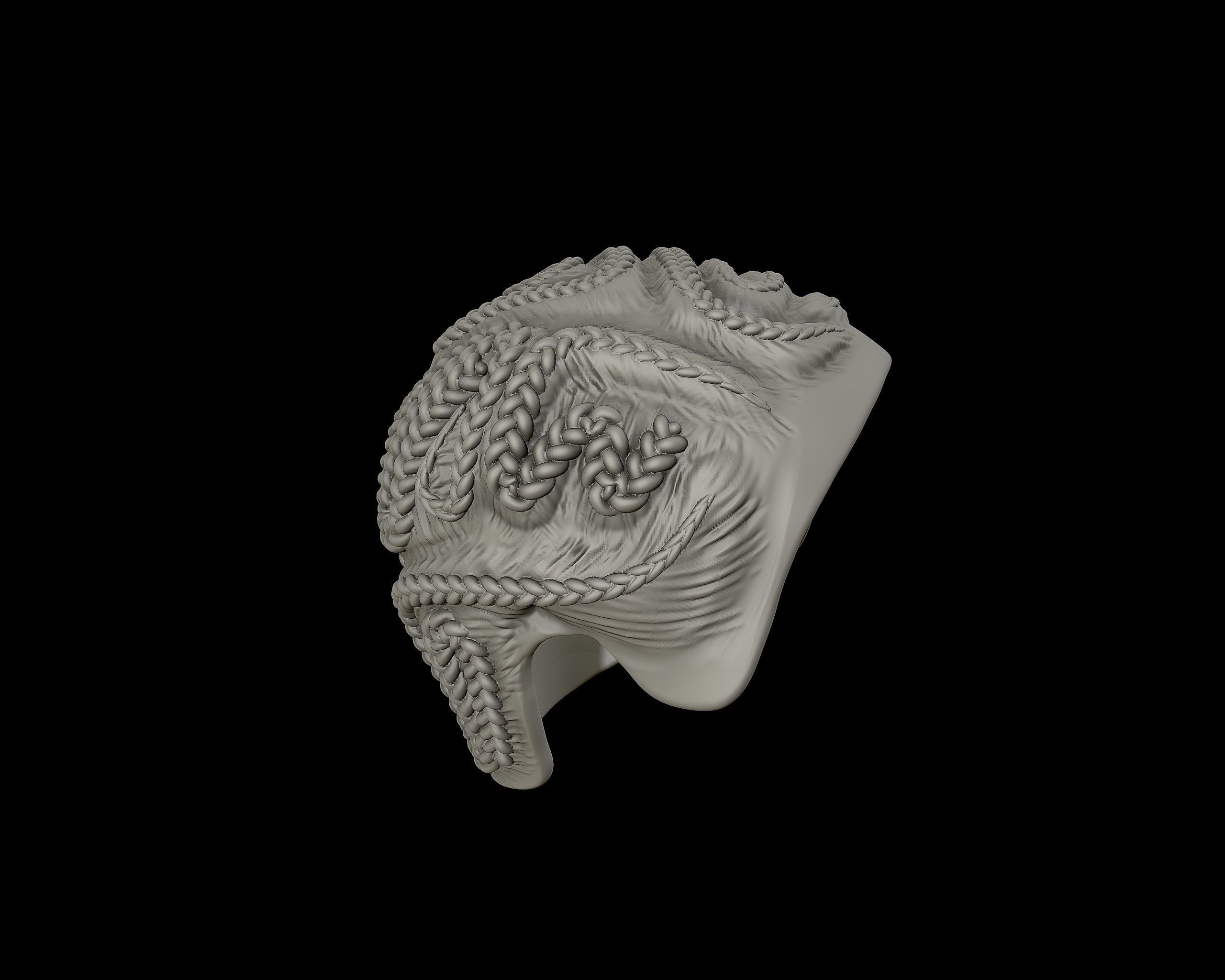 Braid Hairstyle 10 3D print model_19