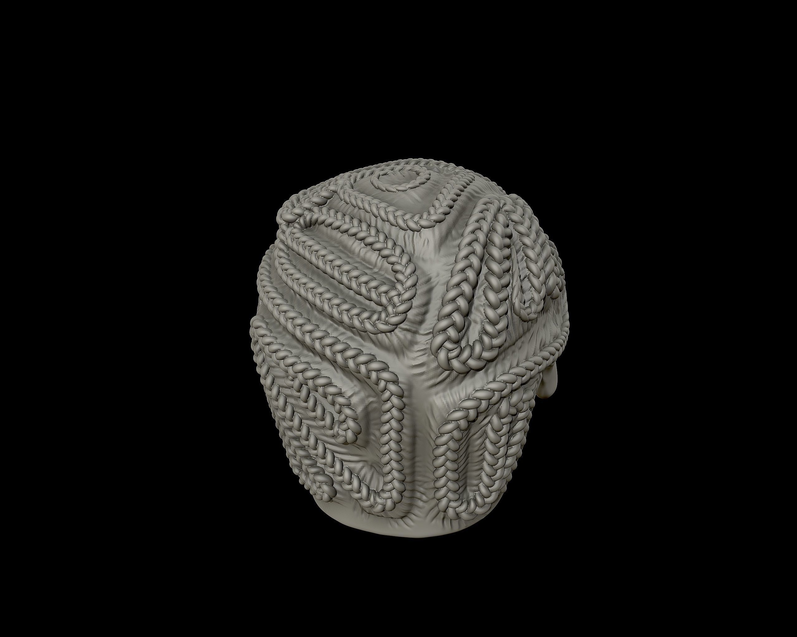 Braid Hairstyle 10 3D print model_16