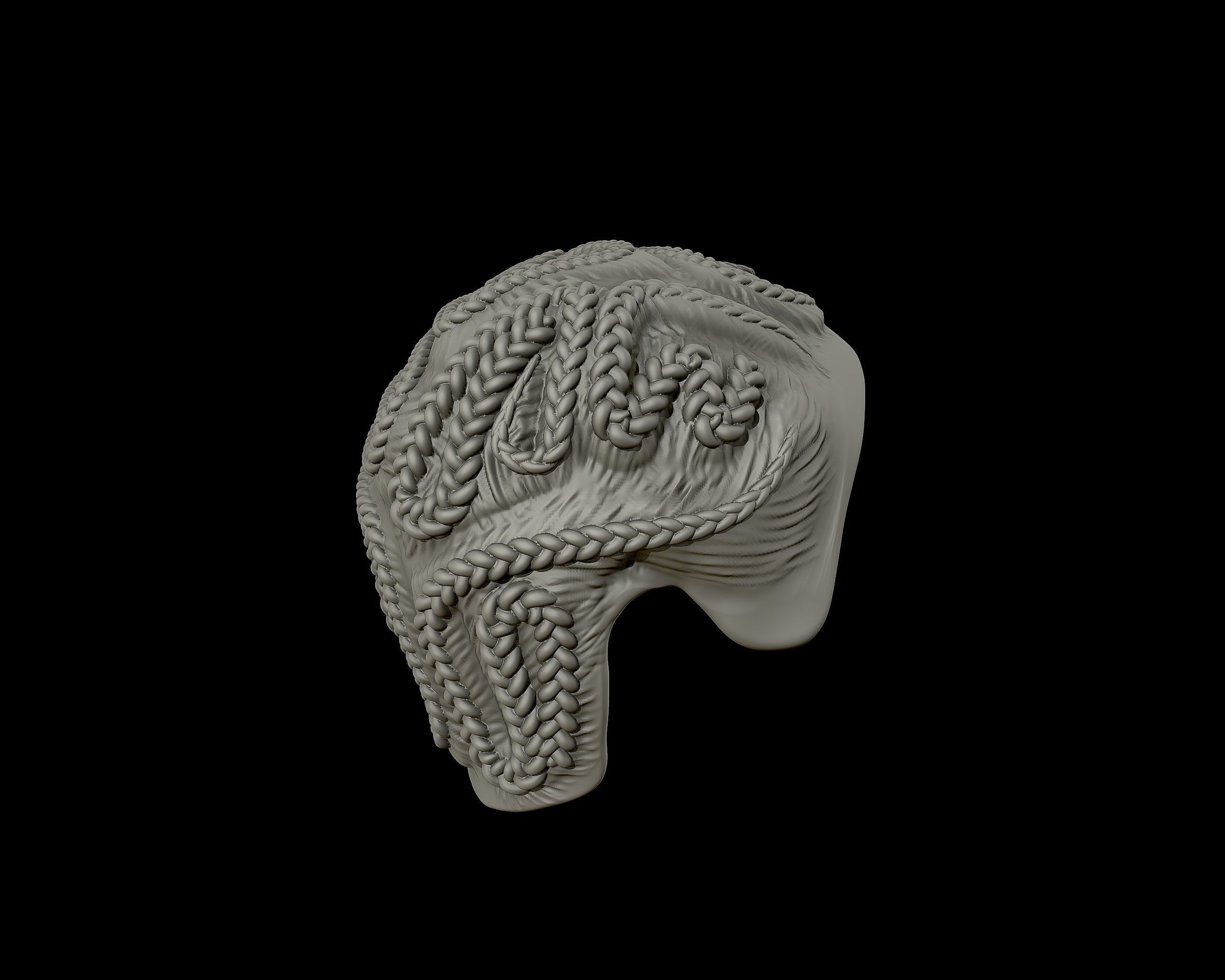Braid Hairstyle 10 3D print model_18