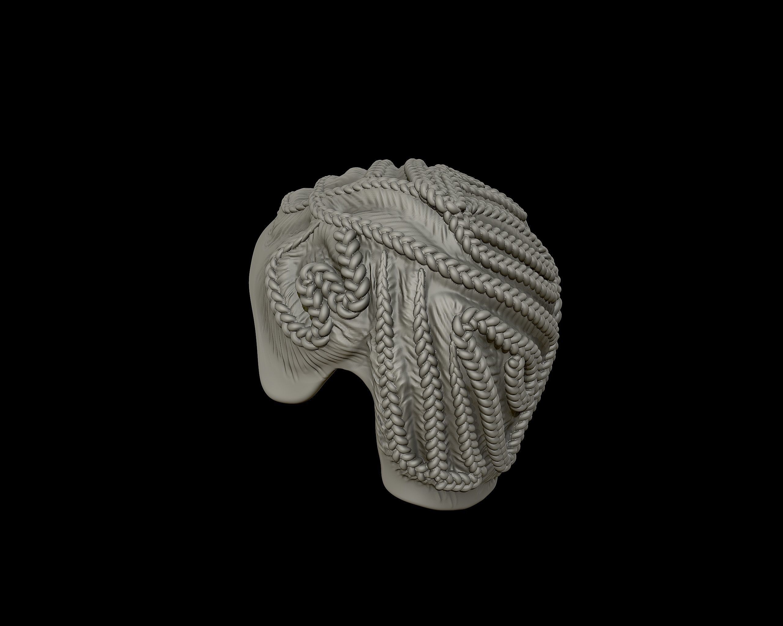 Braid Hairstyle 10 3D print model_14
