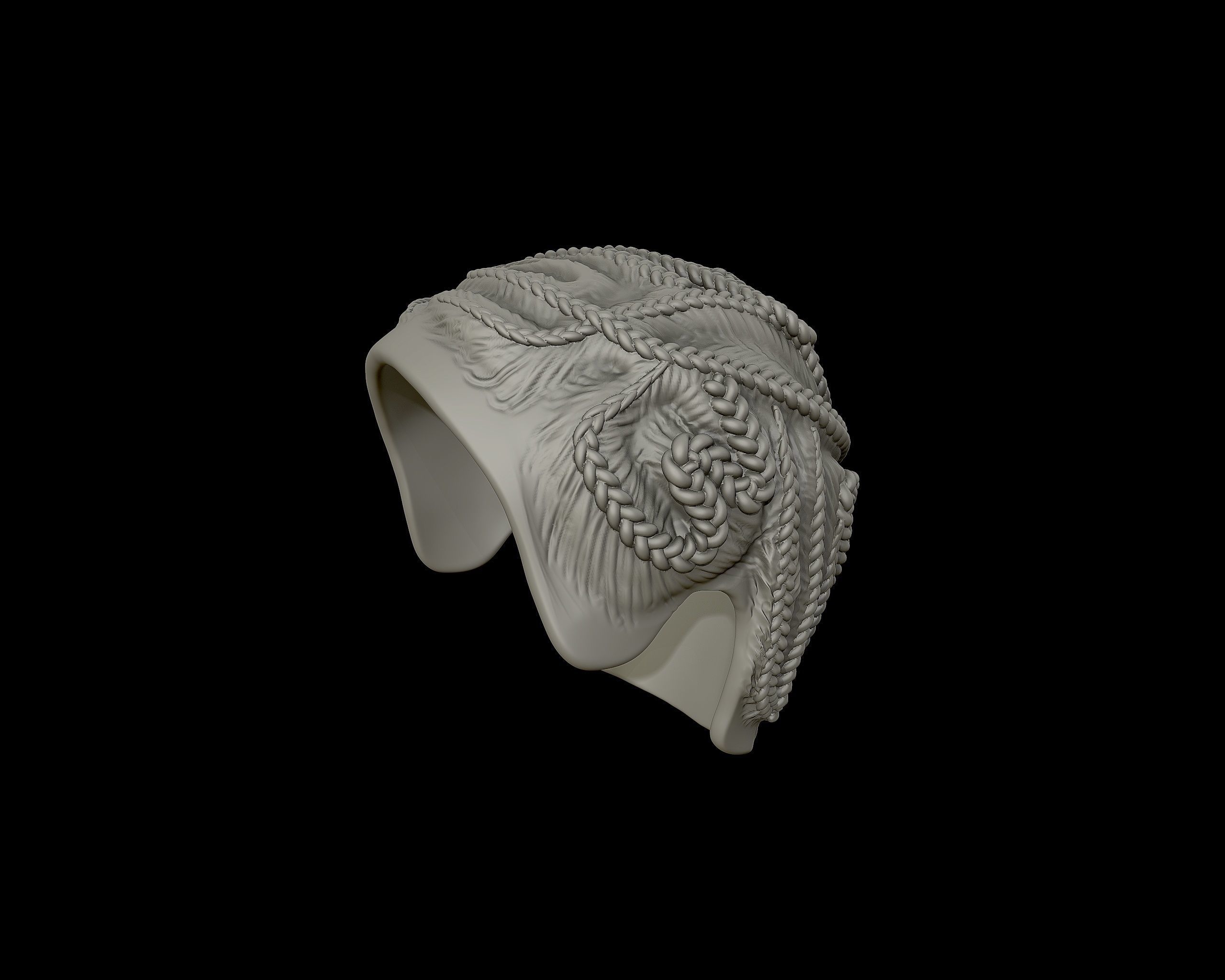Braid Hairstyle 10 3D print model_11