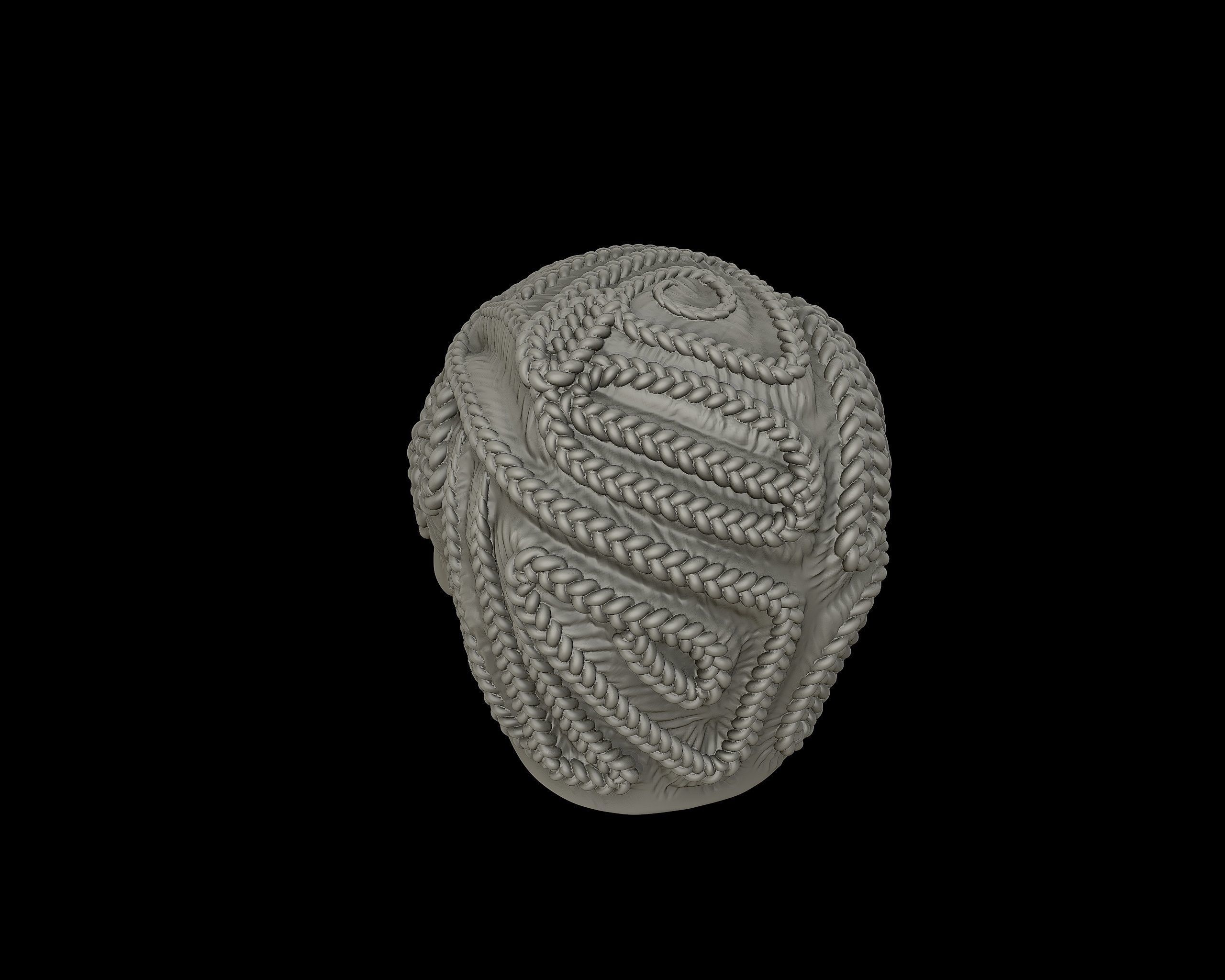 Braid Hairstyle 10 3D print model_15