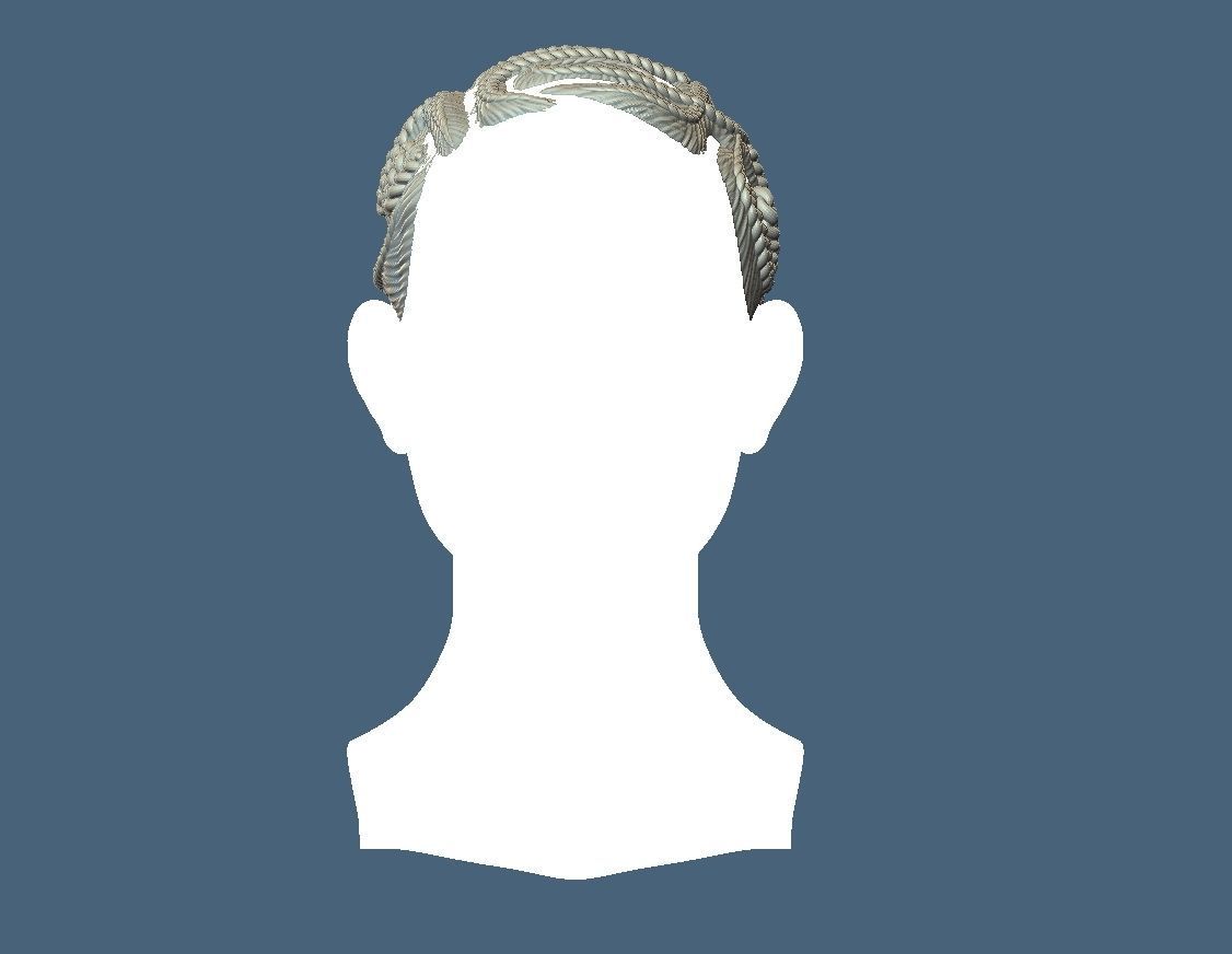 Braid Hairstyle 10 3D print model_2